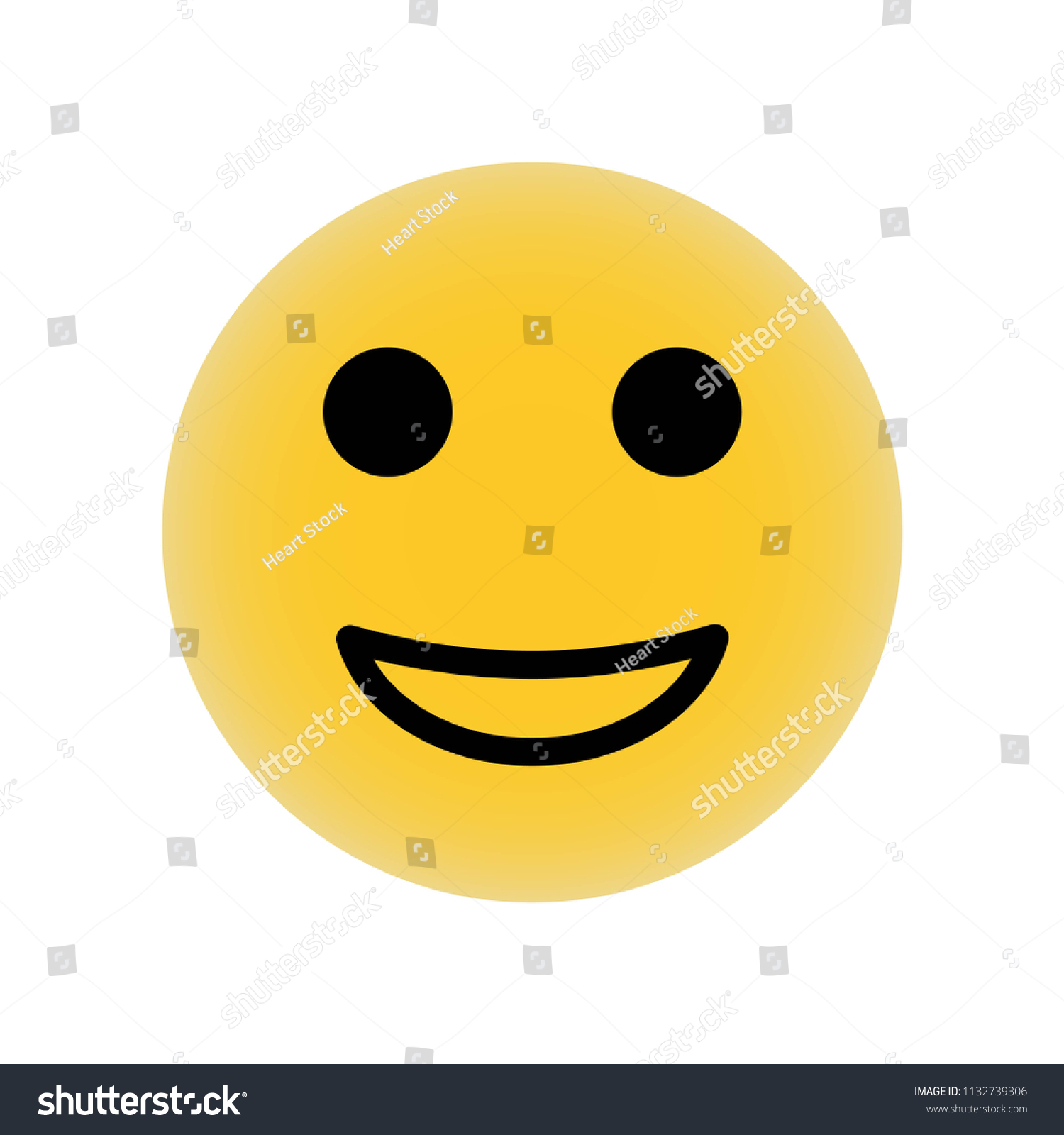 Smiling Emoji Vector Icon Simple Element Stock Vector (Royalty Free ...