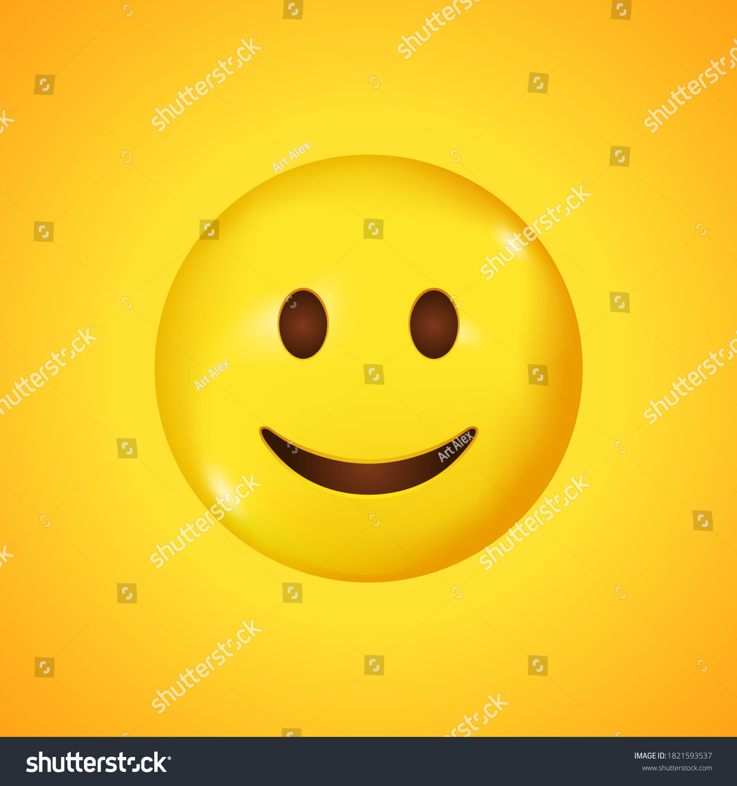 Smiling Face Smile Vector Emoji Happy Stock Vector (Royalty Free ...