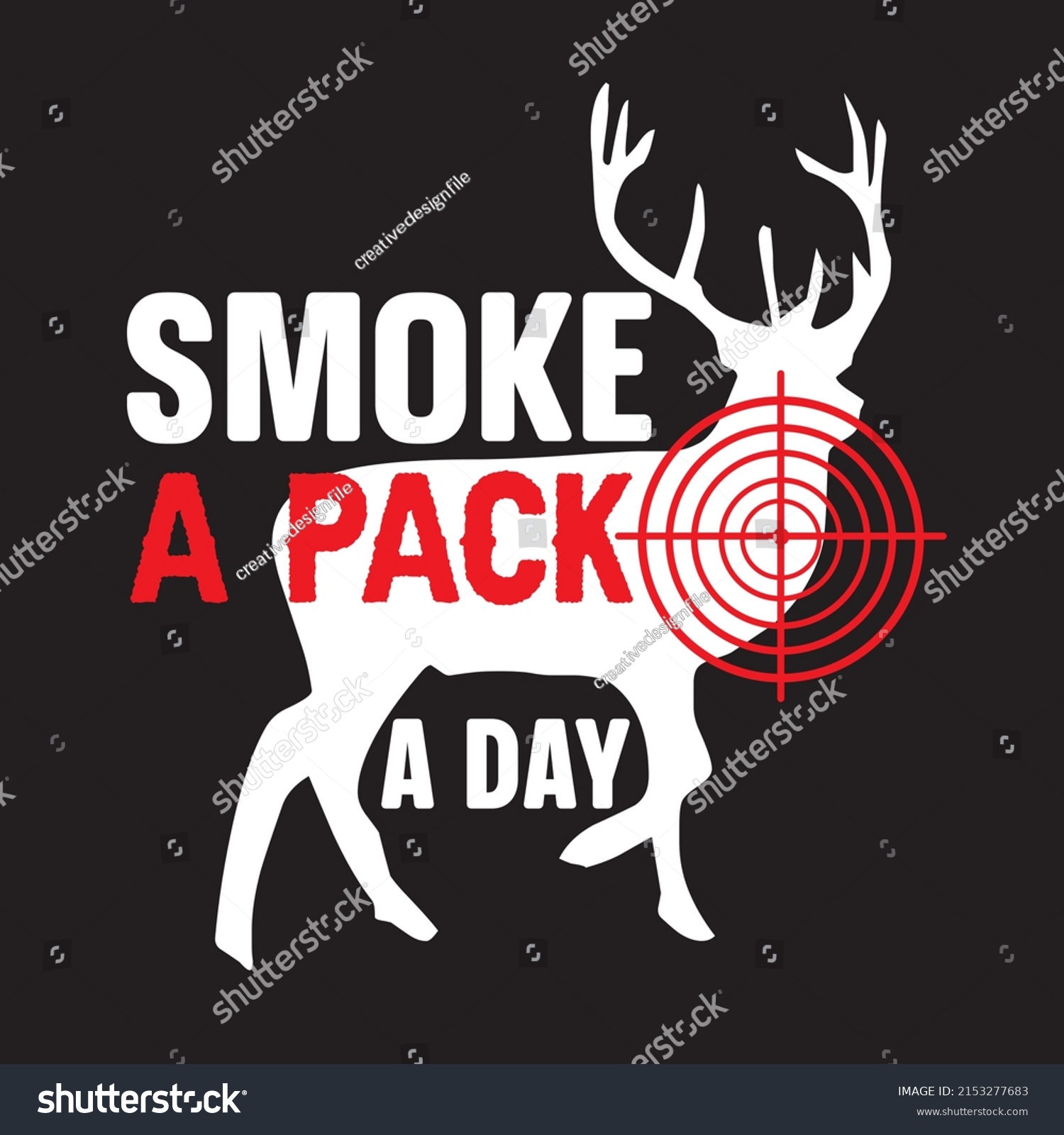 SVG of smoke a pack a day t-shirt design svg
