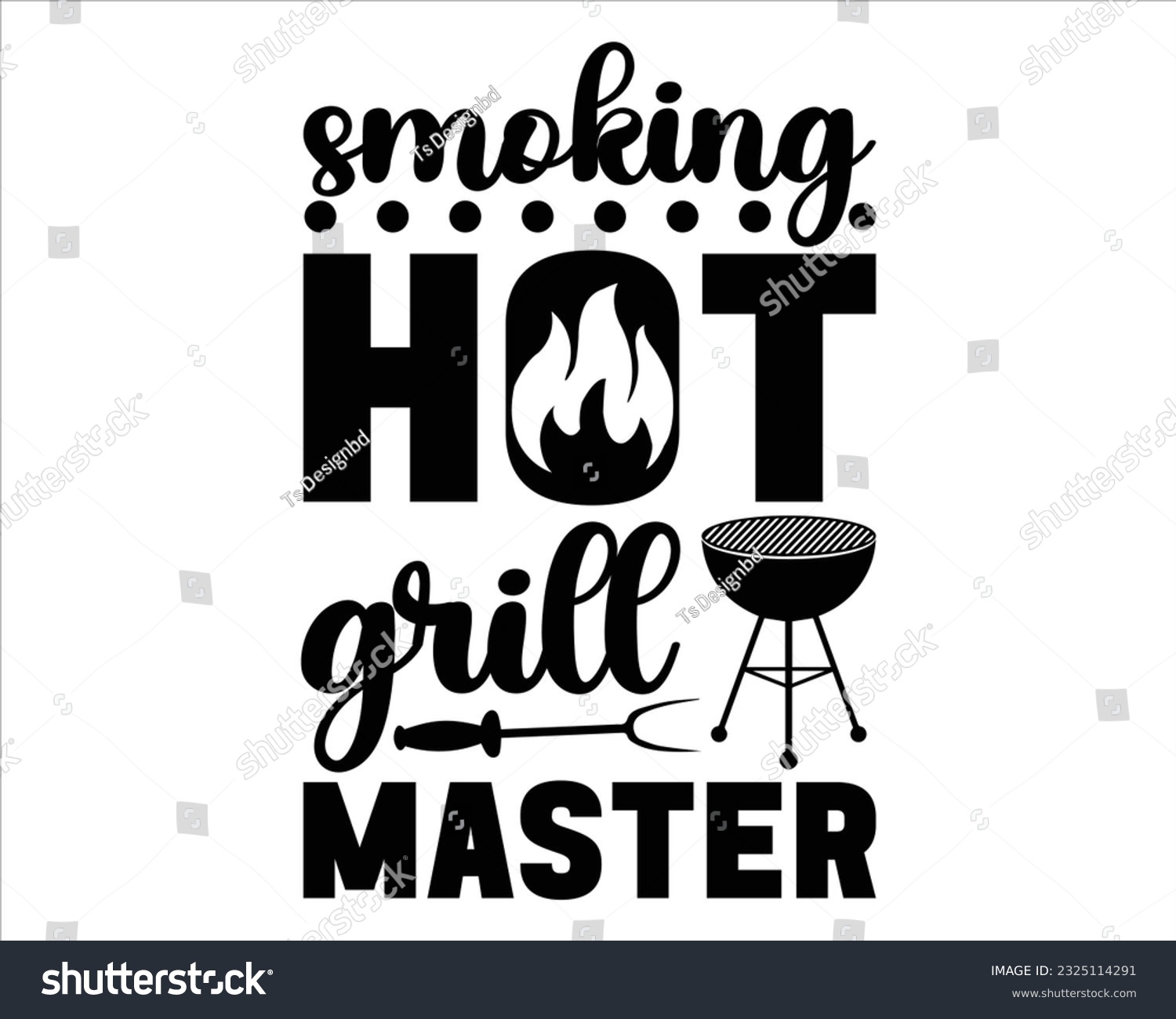 SVG of Smoking Hot Grill Master Svg Design,Barbecue svg,BBQ SVG design and craft files,Barbeque party. Father's Day decor. BBQ clipart,Bbq Design Svg Design svg