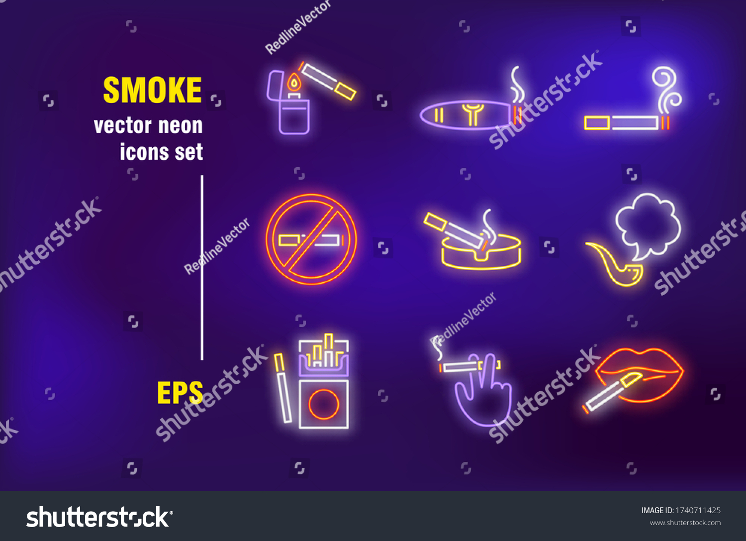 Neon cigarette Images, Stock Photos & Vectors | Shutterstock