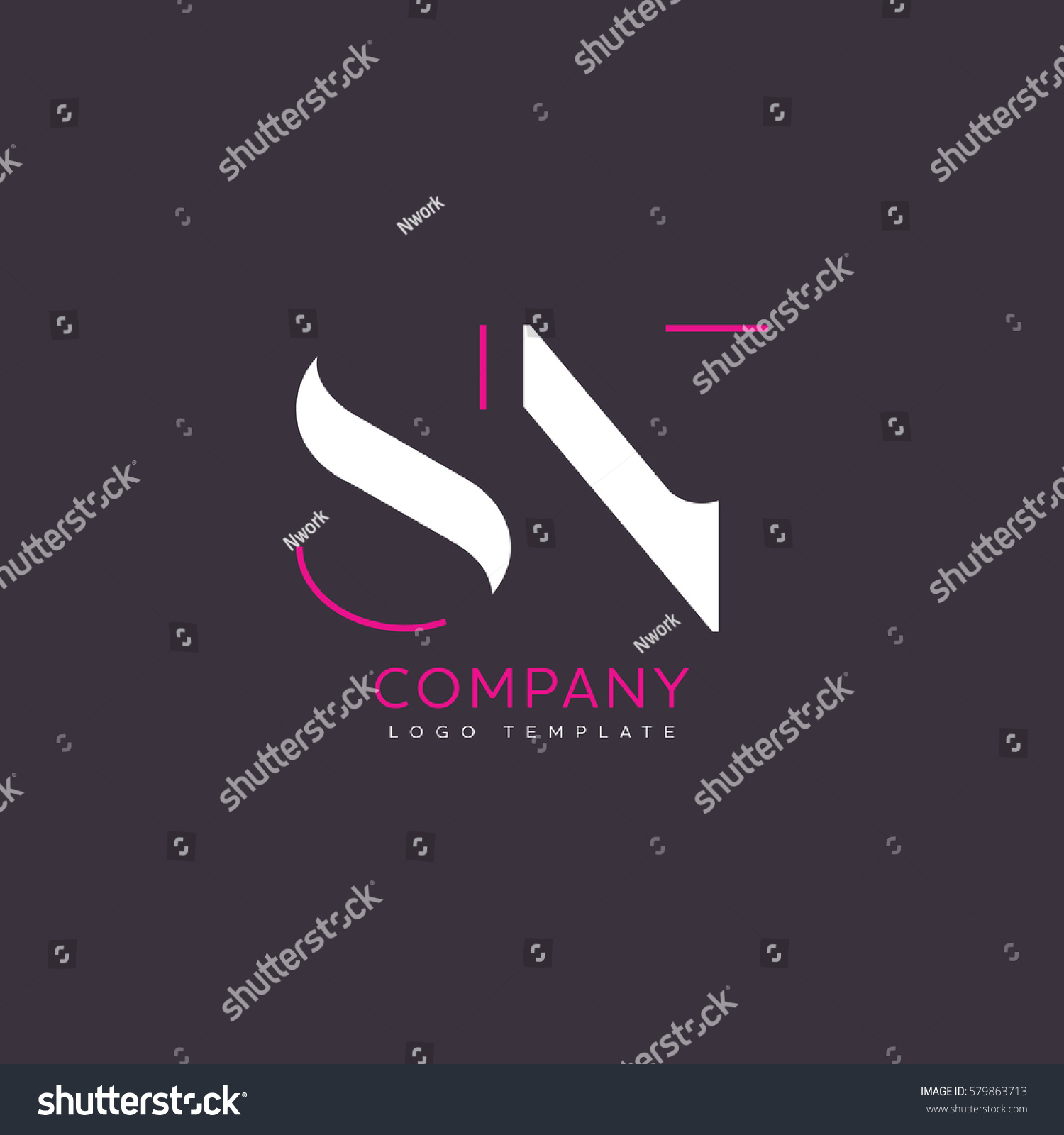 Sn Logo Stock Vector 579863713 - Shutterstock