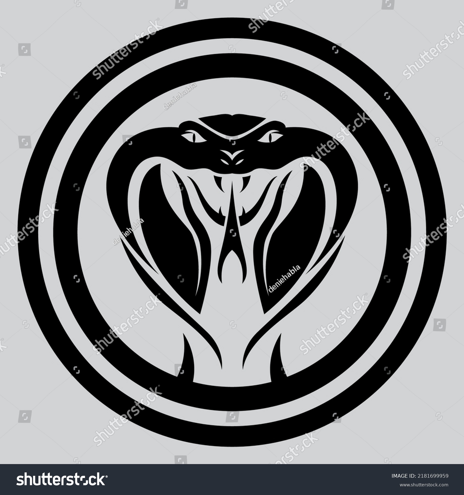 SVG of Snake head icon or logo in a circle for company, community, tattoo, and more svg