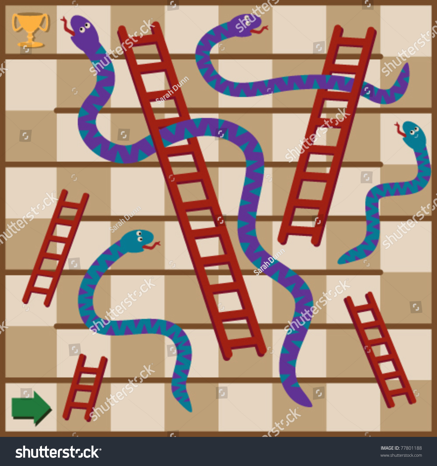 Snakes And Ladders Game Clip Art