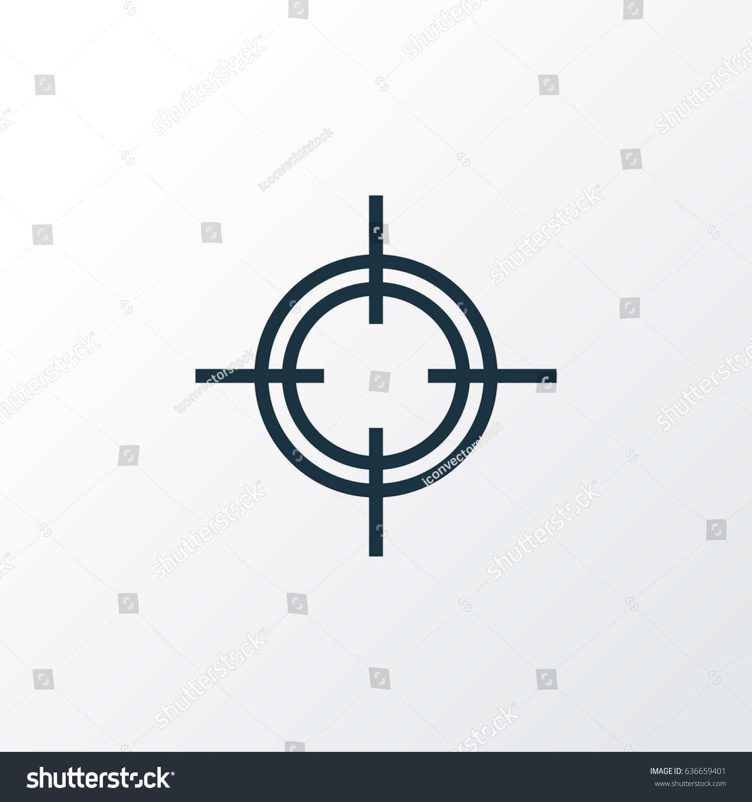 Sniper Outline Symbol Premium Quality Isolated Stock Vector (Royalty ...