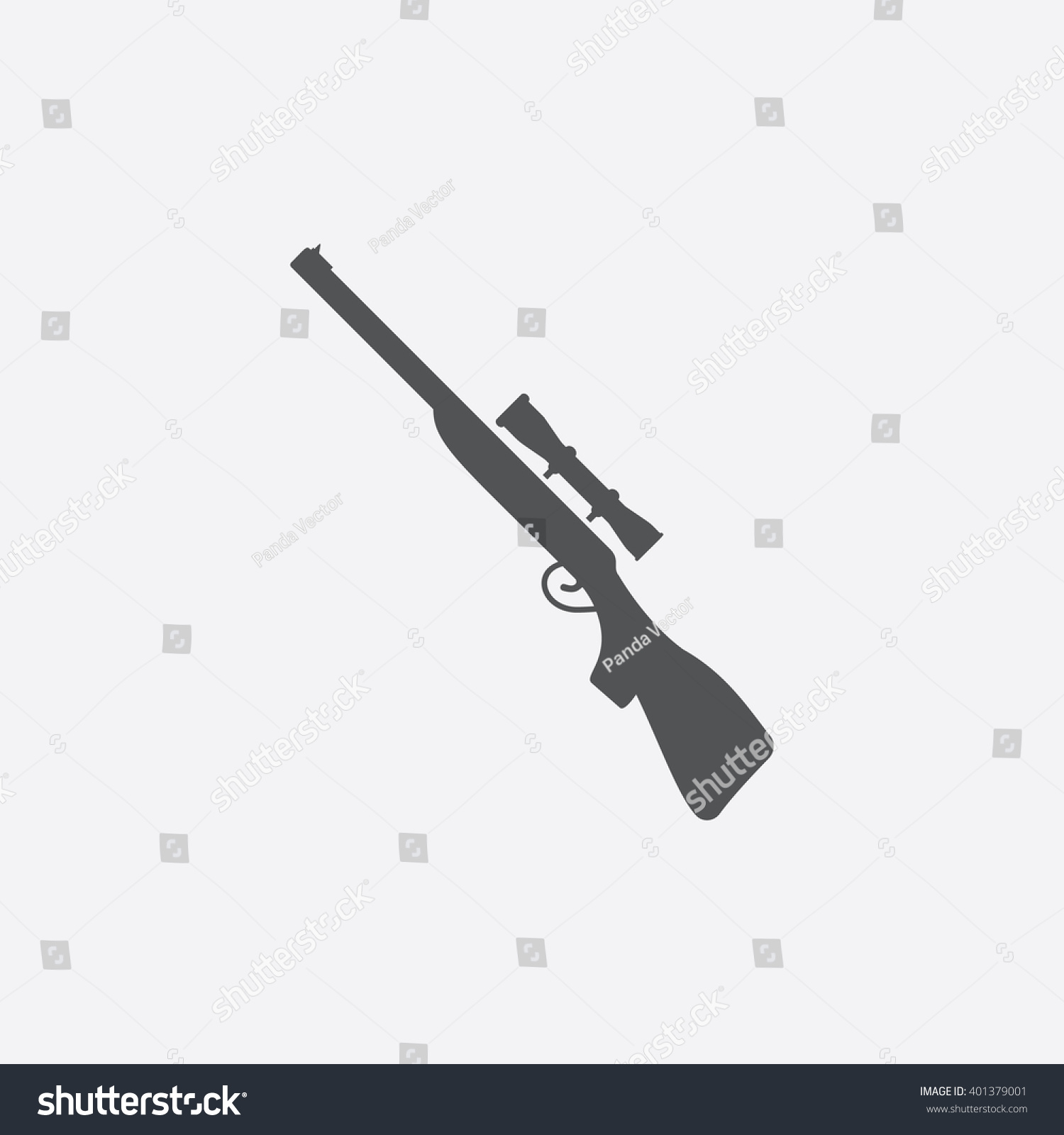 Sniper Rifle Icon. Sniper Rifle Icon Vector. Sniper Rifle Icon Simple ...