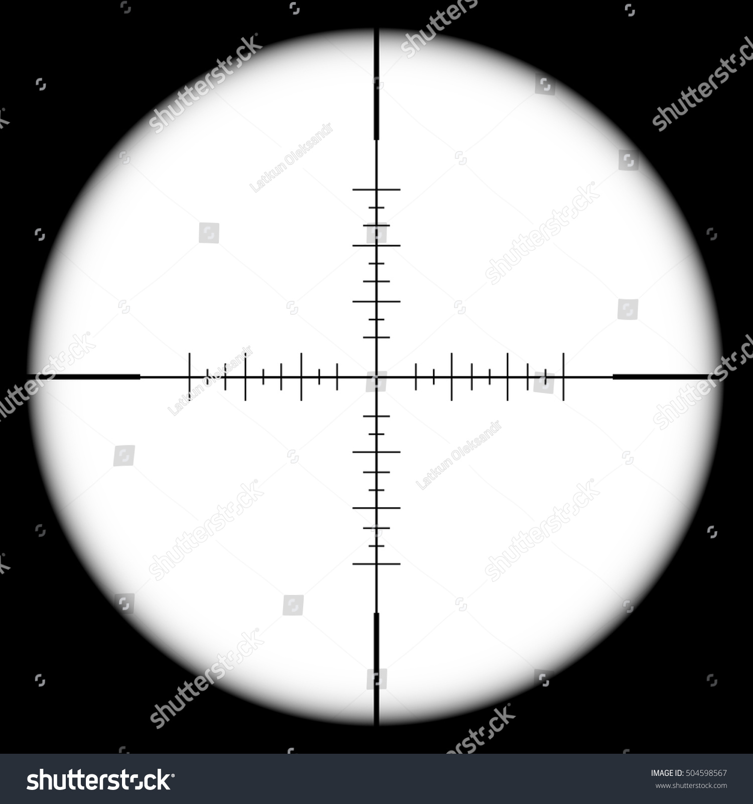 Sniper Scope Pattern Tamplete Sniper Scope Stock Vector (Royalty Free ...