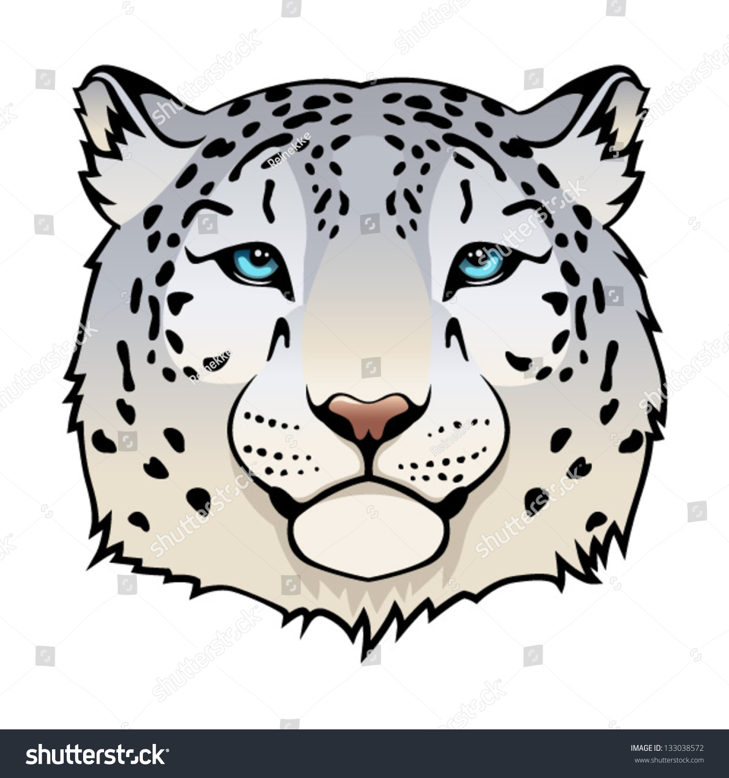 clipart snow leopard - photo #40