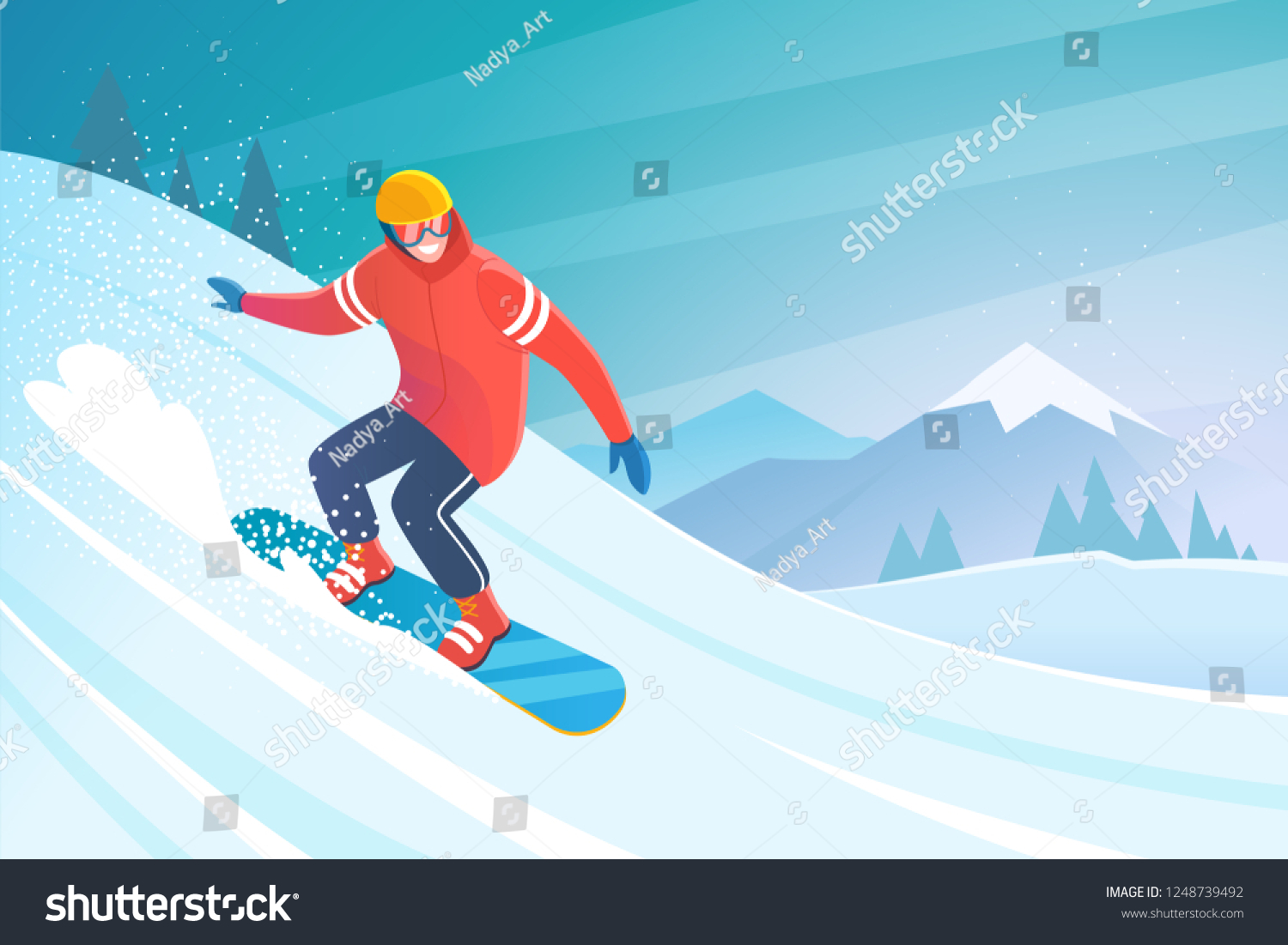 Cartoon snowboarder Images, Stock Photos & Vectors | Shutterstock