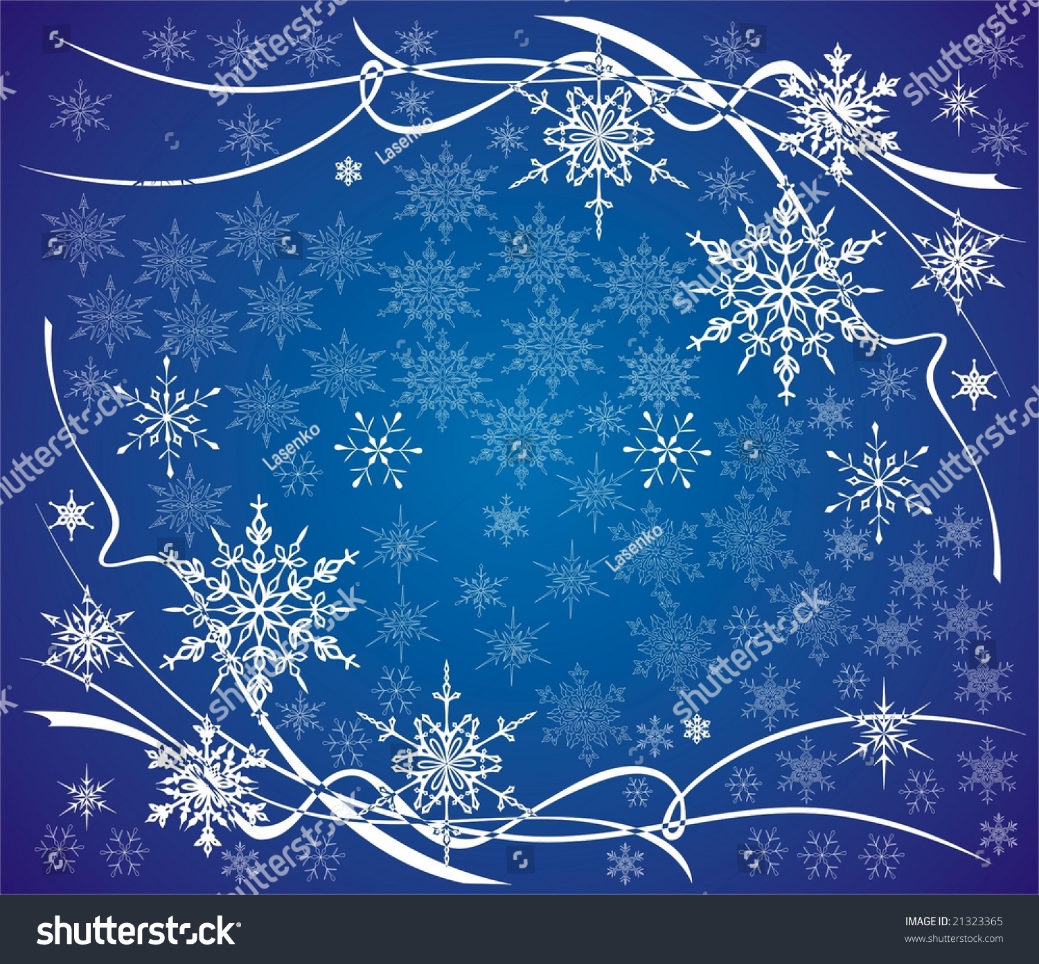 Snowflakes Stock Vector Illustration 21323365 : Shutterstock