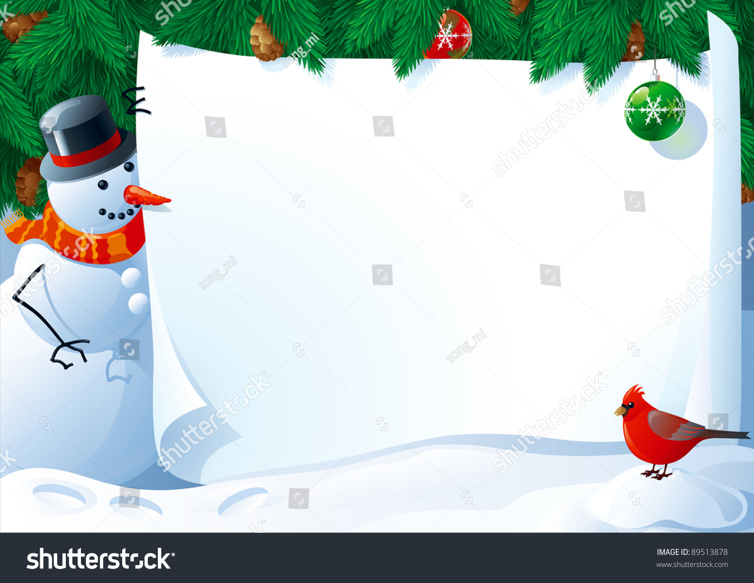 christmas letter background