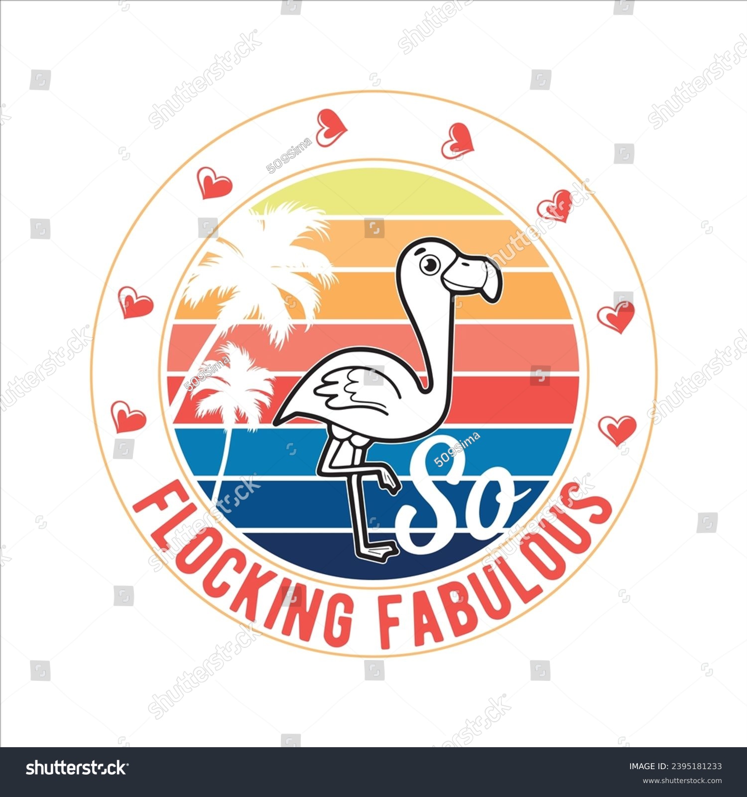 SVG of SO FLOCKING FABULOUS-FLAMINGO T-SHIRT DESIGN svg