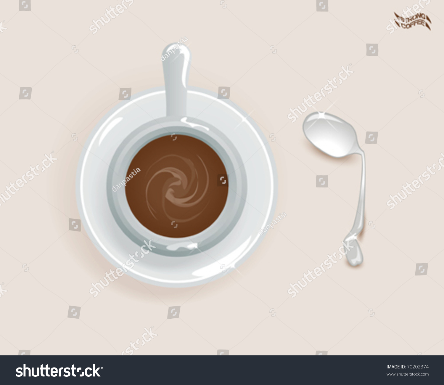 Strong That Bends Spoon Stock Vector (Royalty Free) 70202374