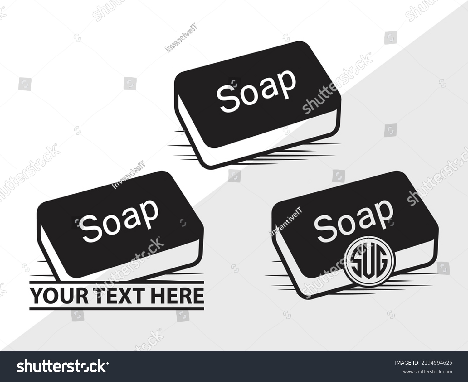 SVG of Soap Monogram SVG Printable Vector Illustration svg