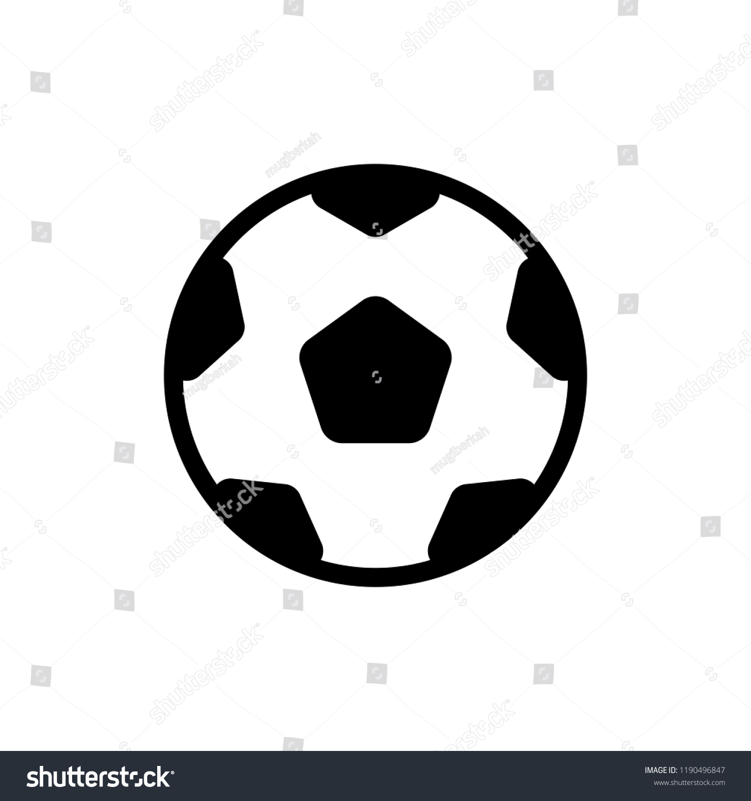 Soccer Ball Icon Football Icon Sport Stock Vector (Royalty Free ...