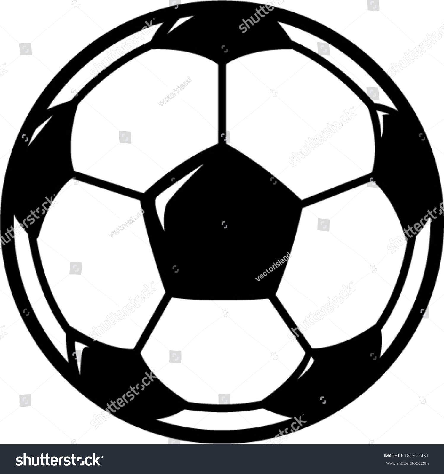 Soccer Ball Symbol Stock Vector (Royalty Free) 189622451