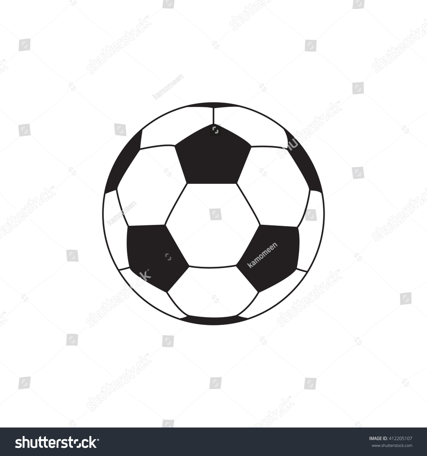 Soccer Ball Vector Stock Vector (royalty Free) 412205107 