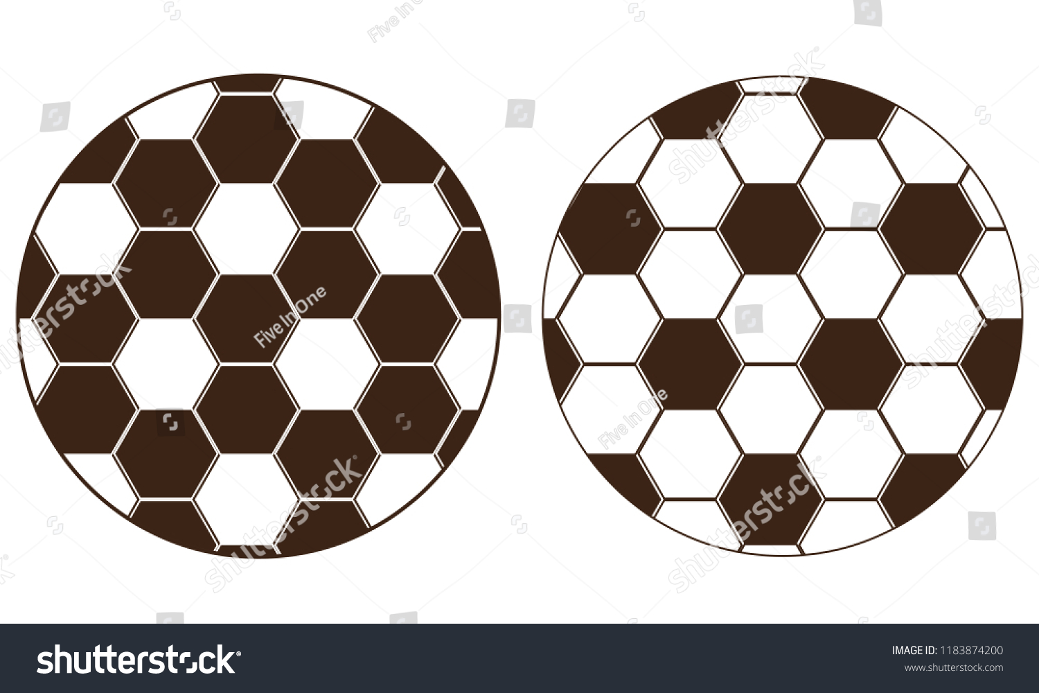 Soccer Ball Vector Silhouette Stock Vector (Royalty Free) 1183874200