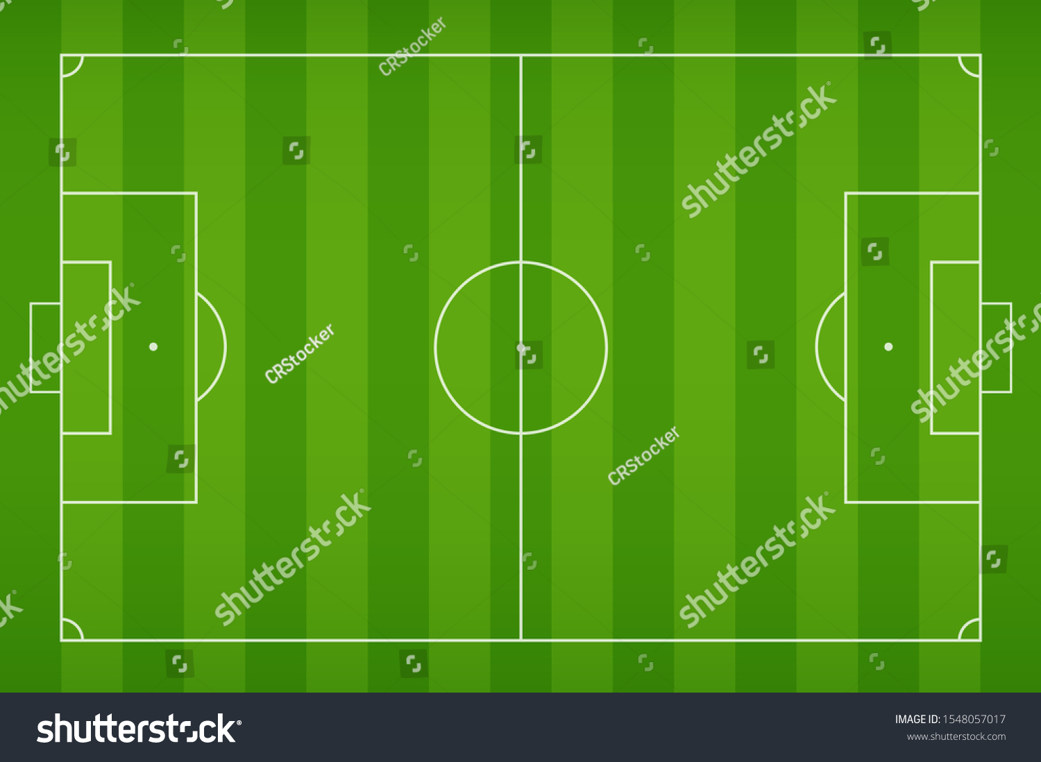 Soccer Field Top View Turf That Stock Vector (Royalty Free) 1548057017 ...