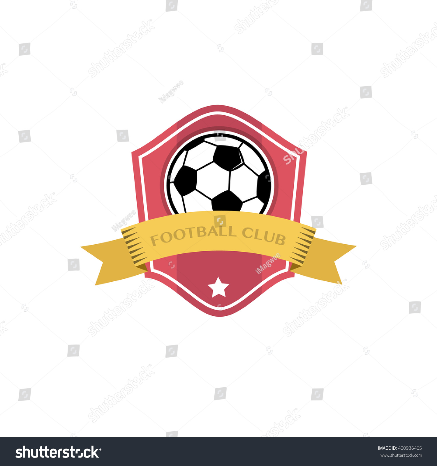 Soccer Football Badgevector Illustration Stock Vector (Royalty Free ...