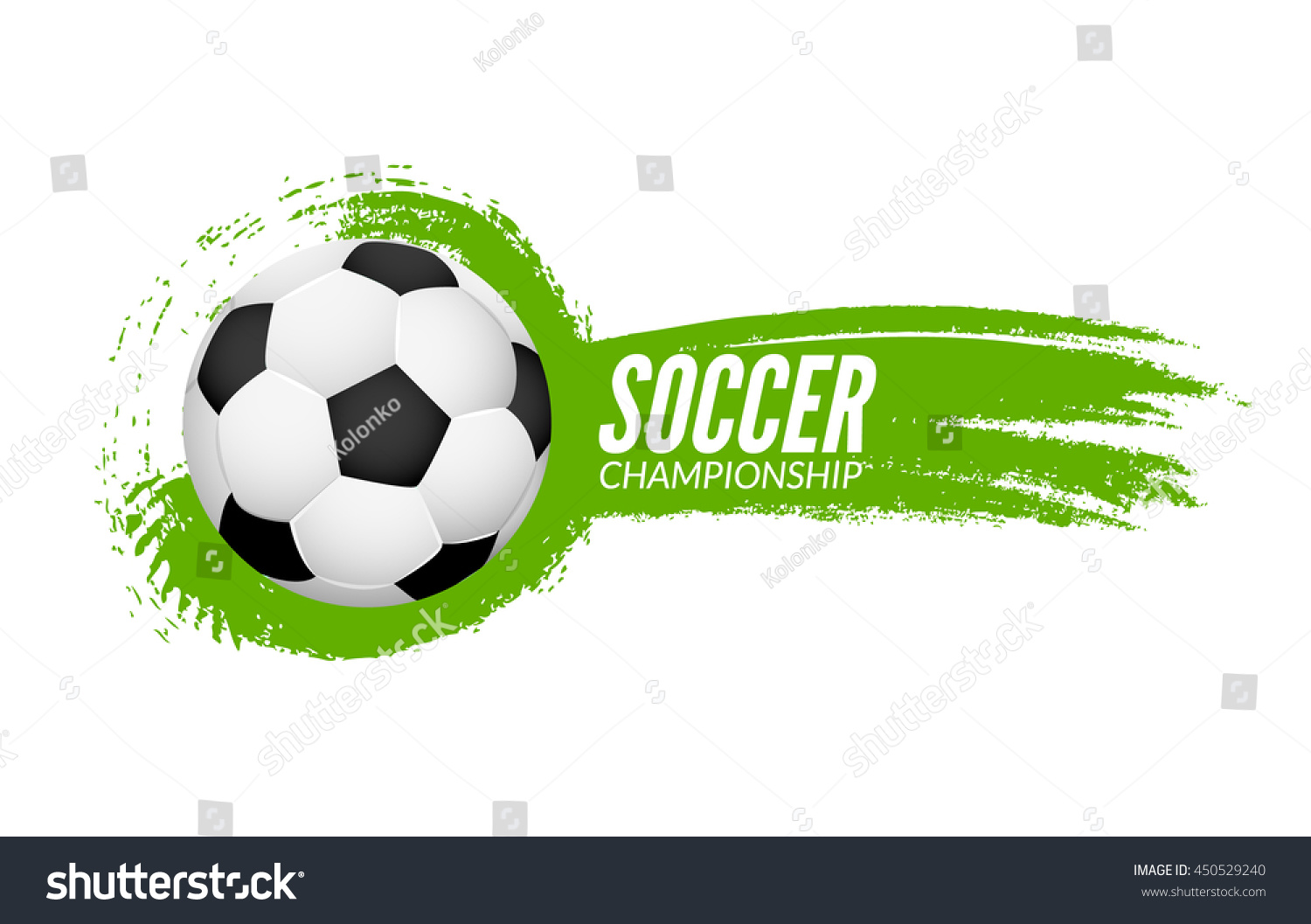 Soccer Football Poster Design Template Soccer Stock Vector (Royalty ...