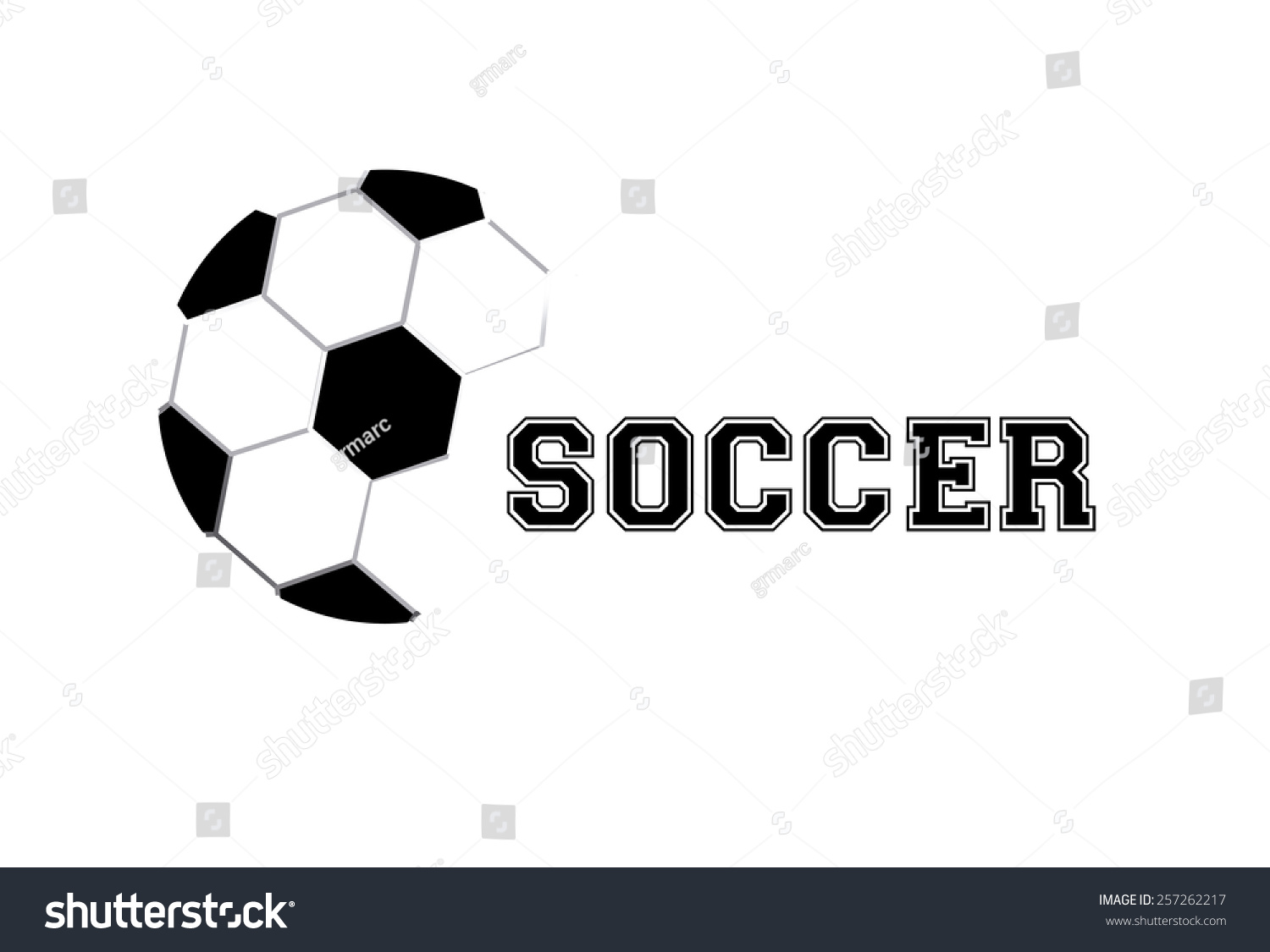 Soccer Game Vector Illustration Stock Vector (Royalty Free) 257262217