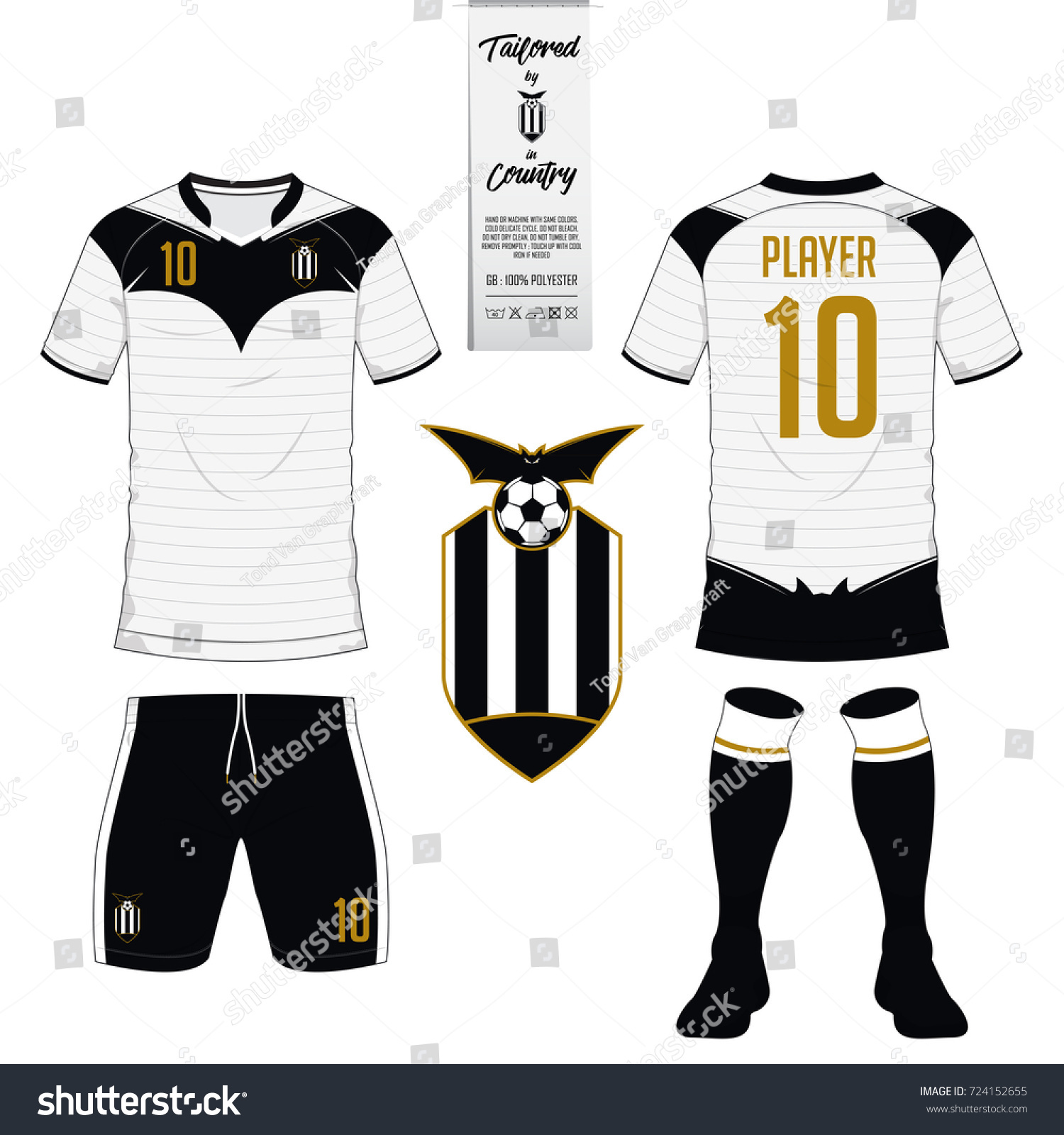 Soccer Jersey Football Kit Short Sock Stock Vector (Royalty Free ...