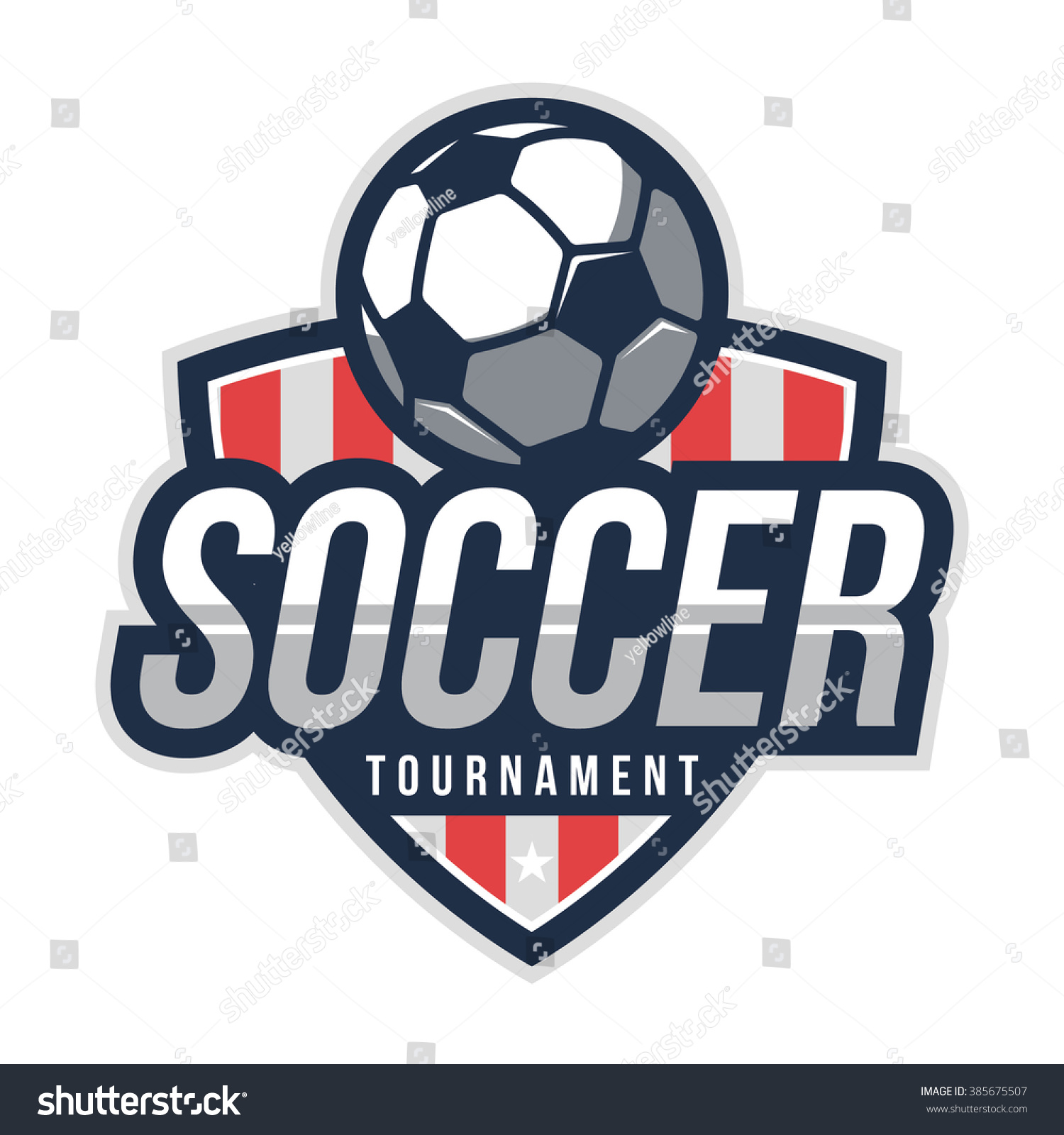 Soccer Logo American Logo Sports Stock Vector (royalty Free) 385675507