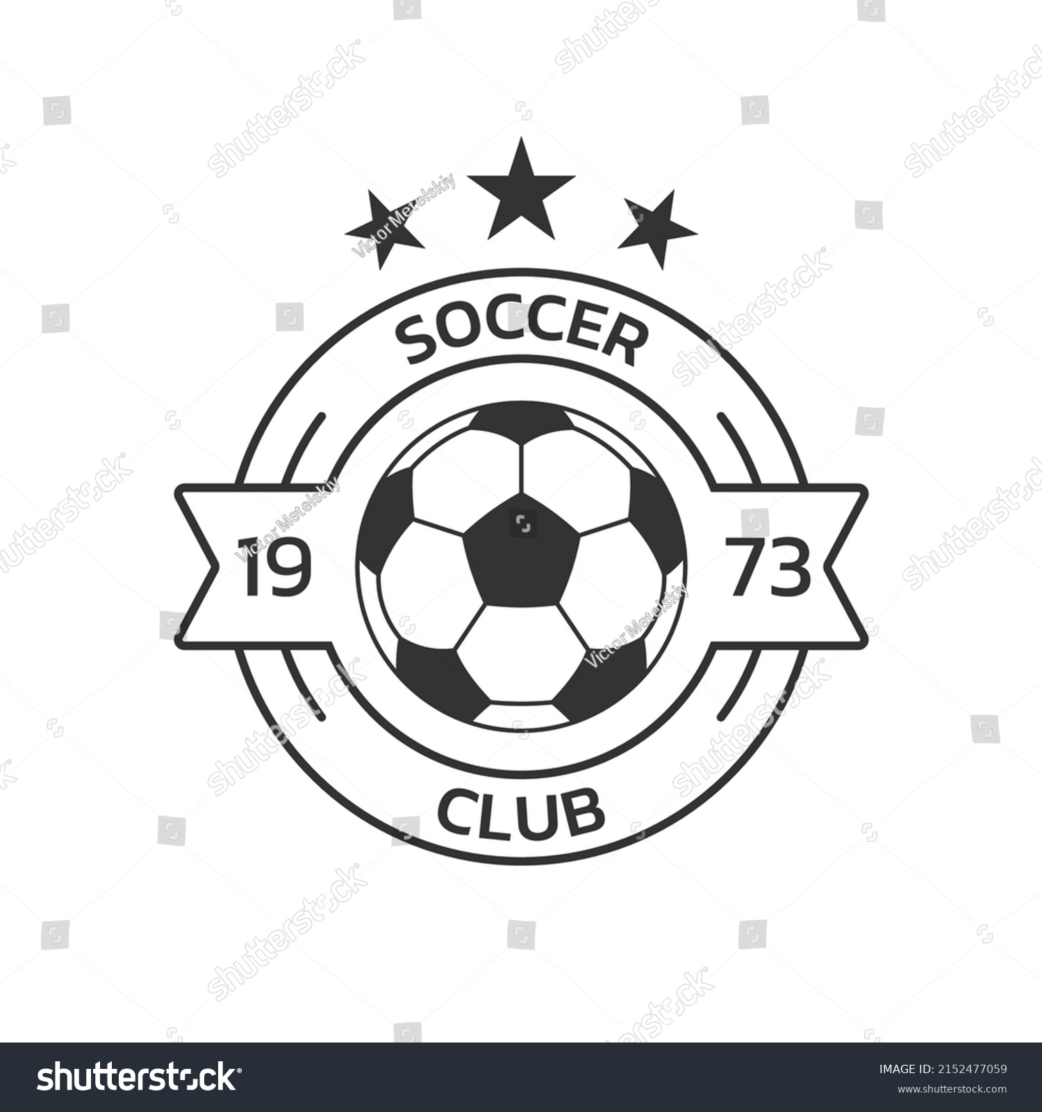 Soccer Logo Football Club Team Emblem Stock Vector (Royalty Free ...