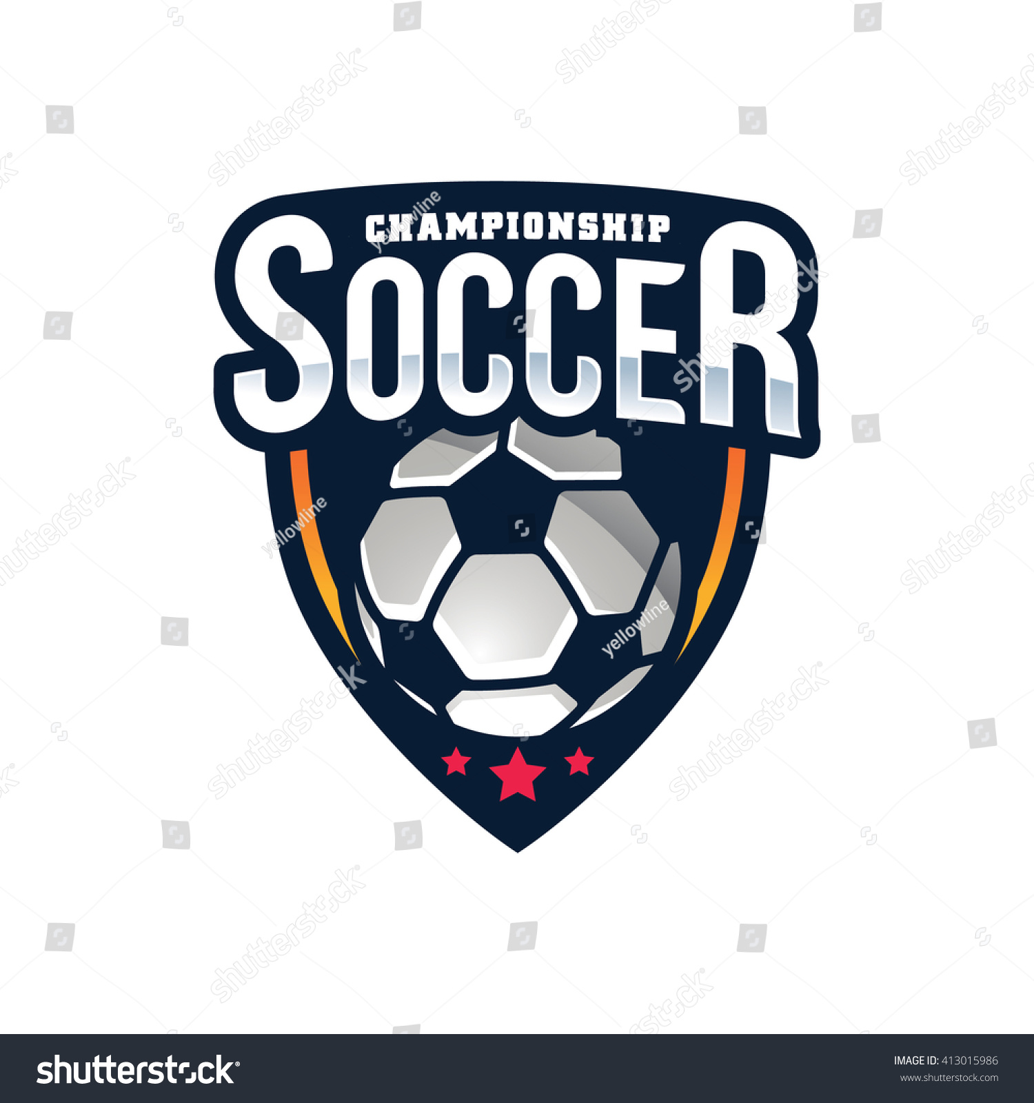 Soccer Logos American Logo Sports Stock Vector (Royalty Free) 413015986