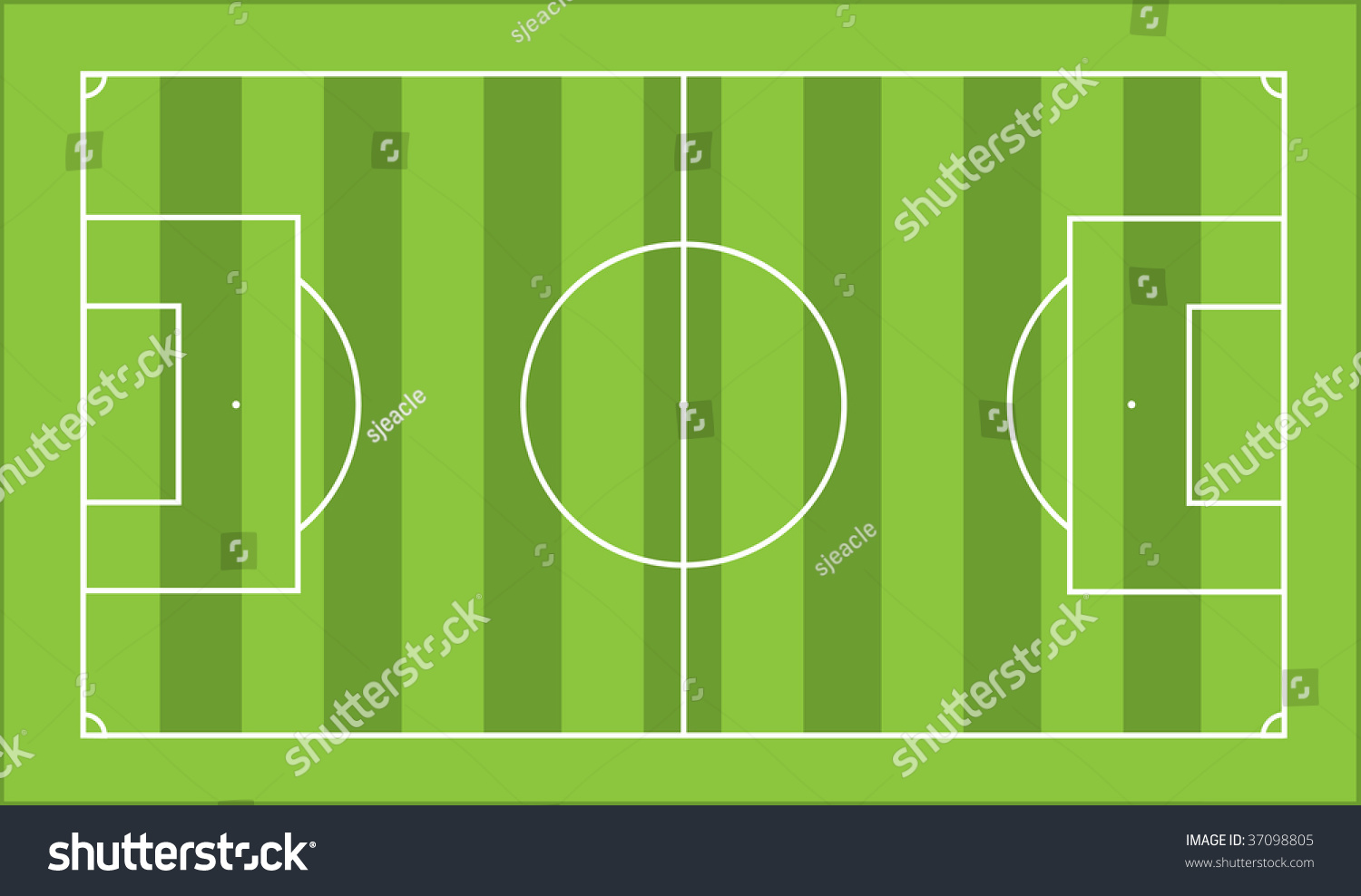 Soccer Pitch Illustration Stock Vector (Royalty Free) 37098805 ...