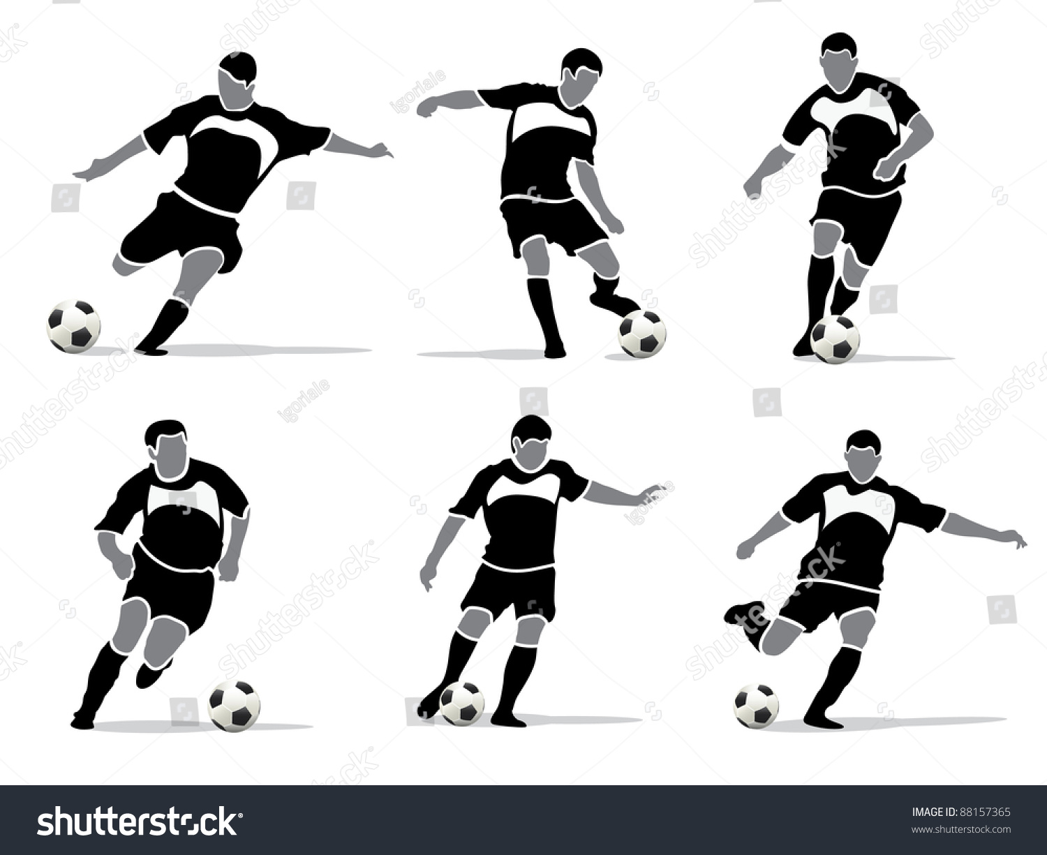サッカー選手のベクター画像 のベクター画像素材 ロイヤリティフリー