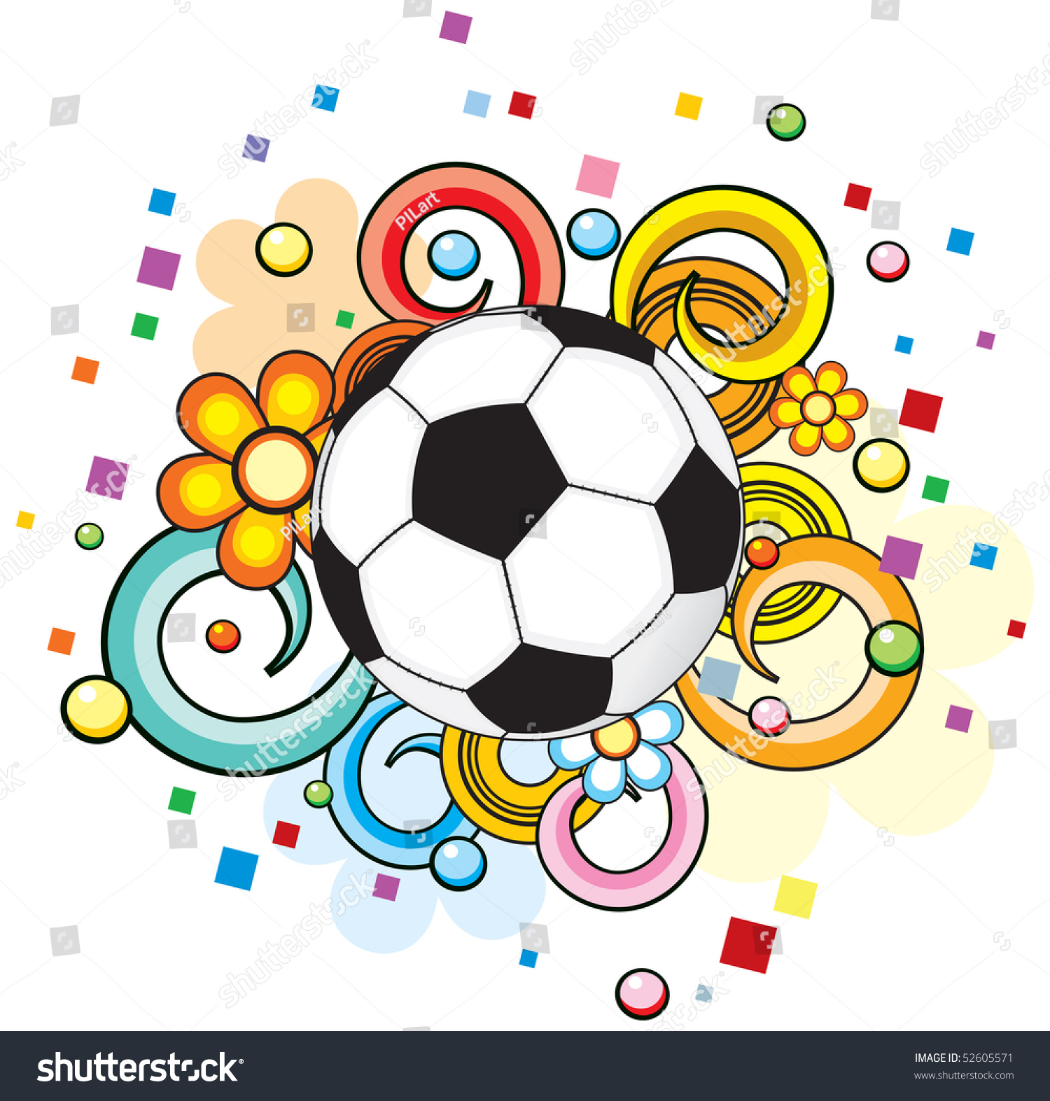 Soccer Retro Styled Symbol-Vector - 52605571 : Shutterstock