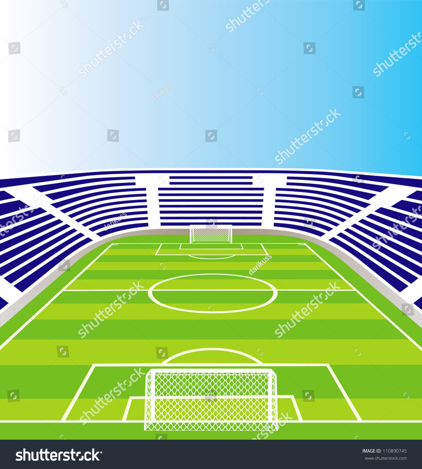 Soccer Stadium Stock Vector (Royalty Free) 110890745 - Shutterstock