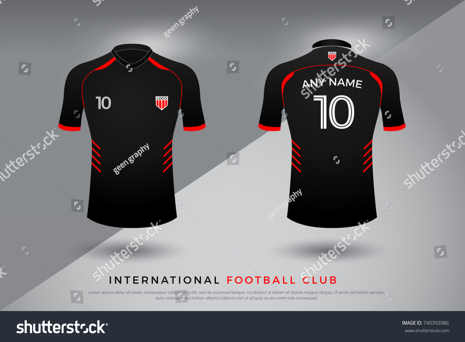 football jersey design set