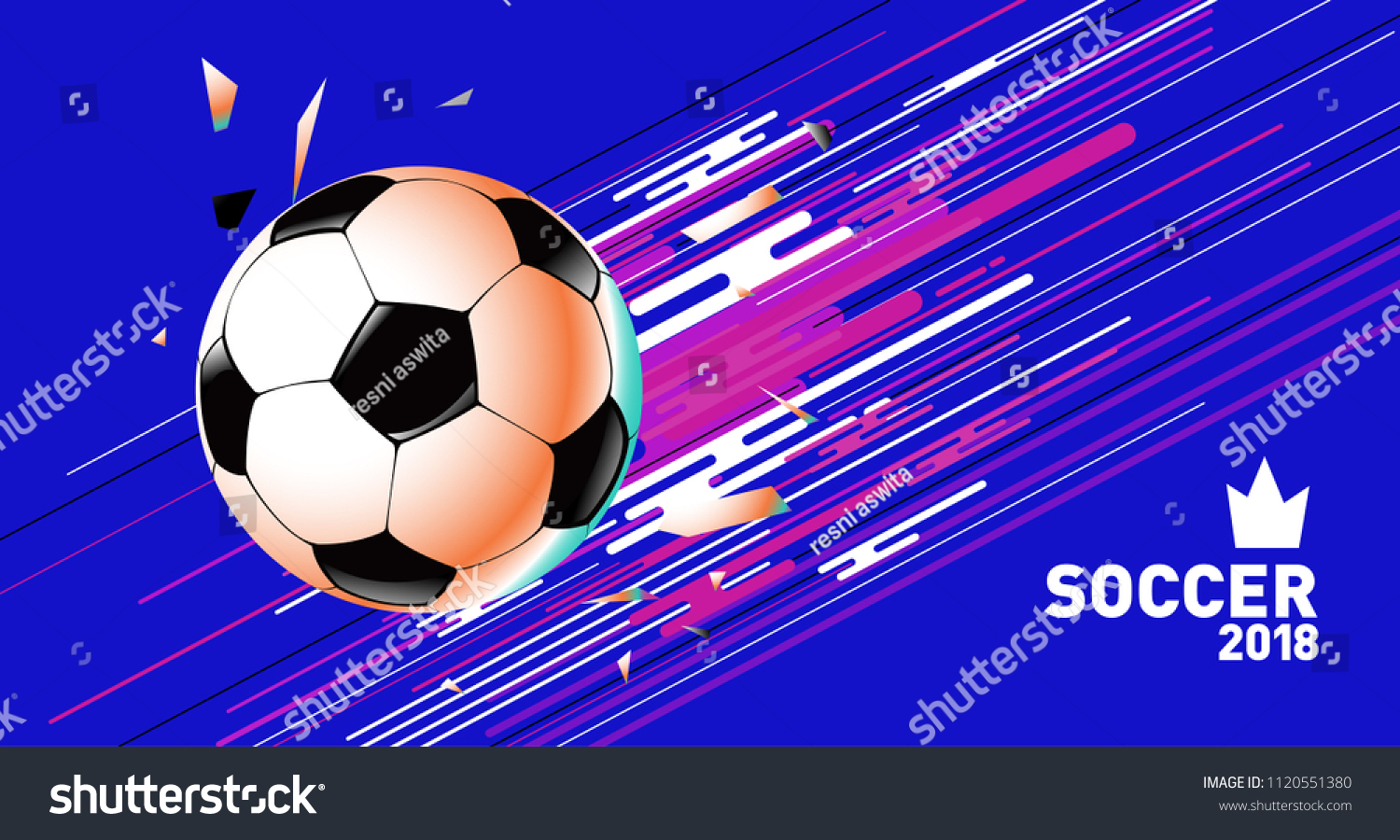 Soccer Vector Illustration Background Template Football Stock Vector ...