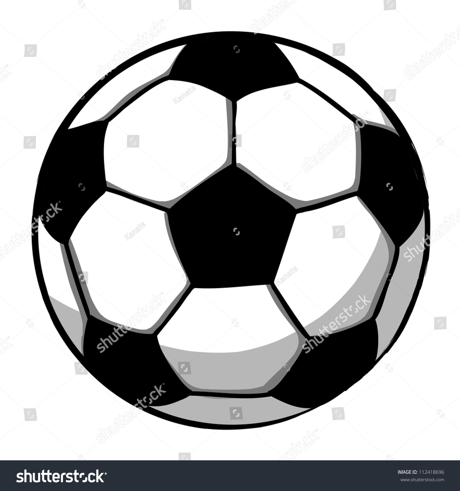 Soccerball Cartoon Stock Vector 112418696 - Shutterstock