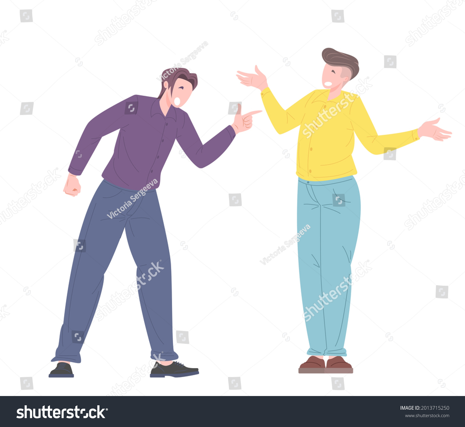 Social Bullying Concept Between Office Workers Stock Vector (Royalty ...