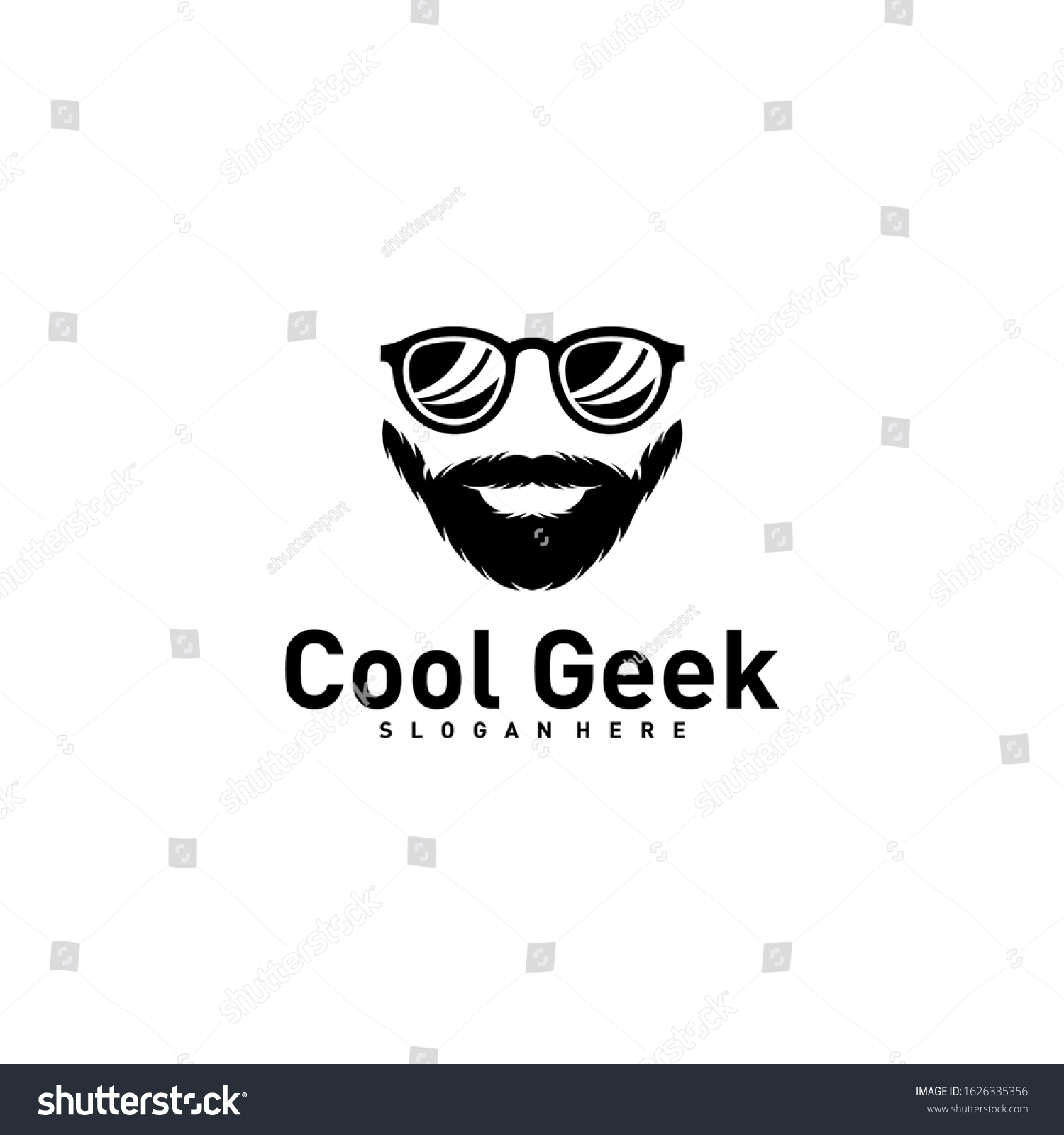 Social Geek Logo Design Template Geek 库存矢量图（免版税）1626335356 Shutterstock