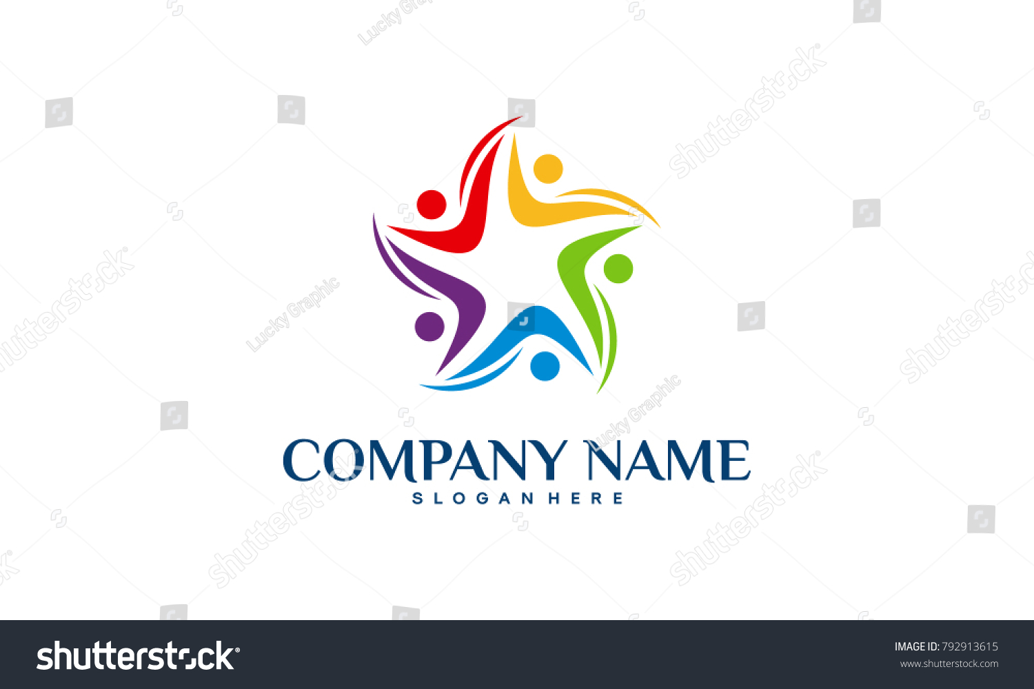 Social Group Logo Designs Template Community Stock Vector (Royalty Free ...