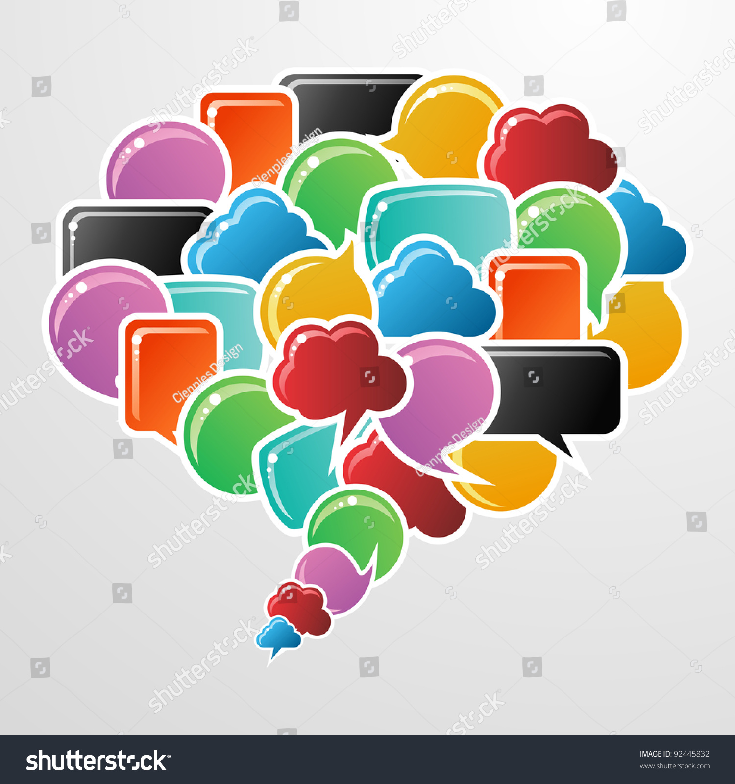 Social Speech Bubbles Different Colors Shapes Stock Vector | social speech bubbles different colors shapes stock vector Social Speech Bubbles Different Colors Shapes Stock Vector | social speech bubbles different colors shapes stock vector