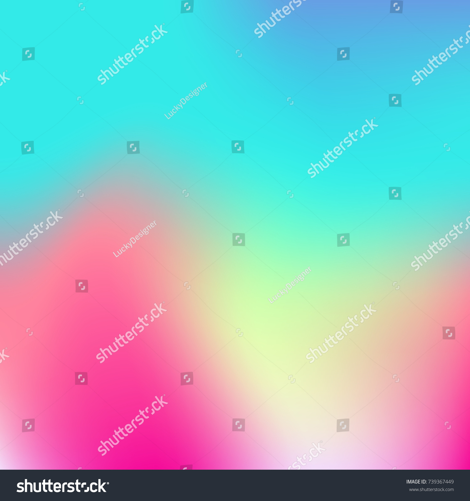 Soft Color Gradient Background Holographic Wallpaper Stock Vector