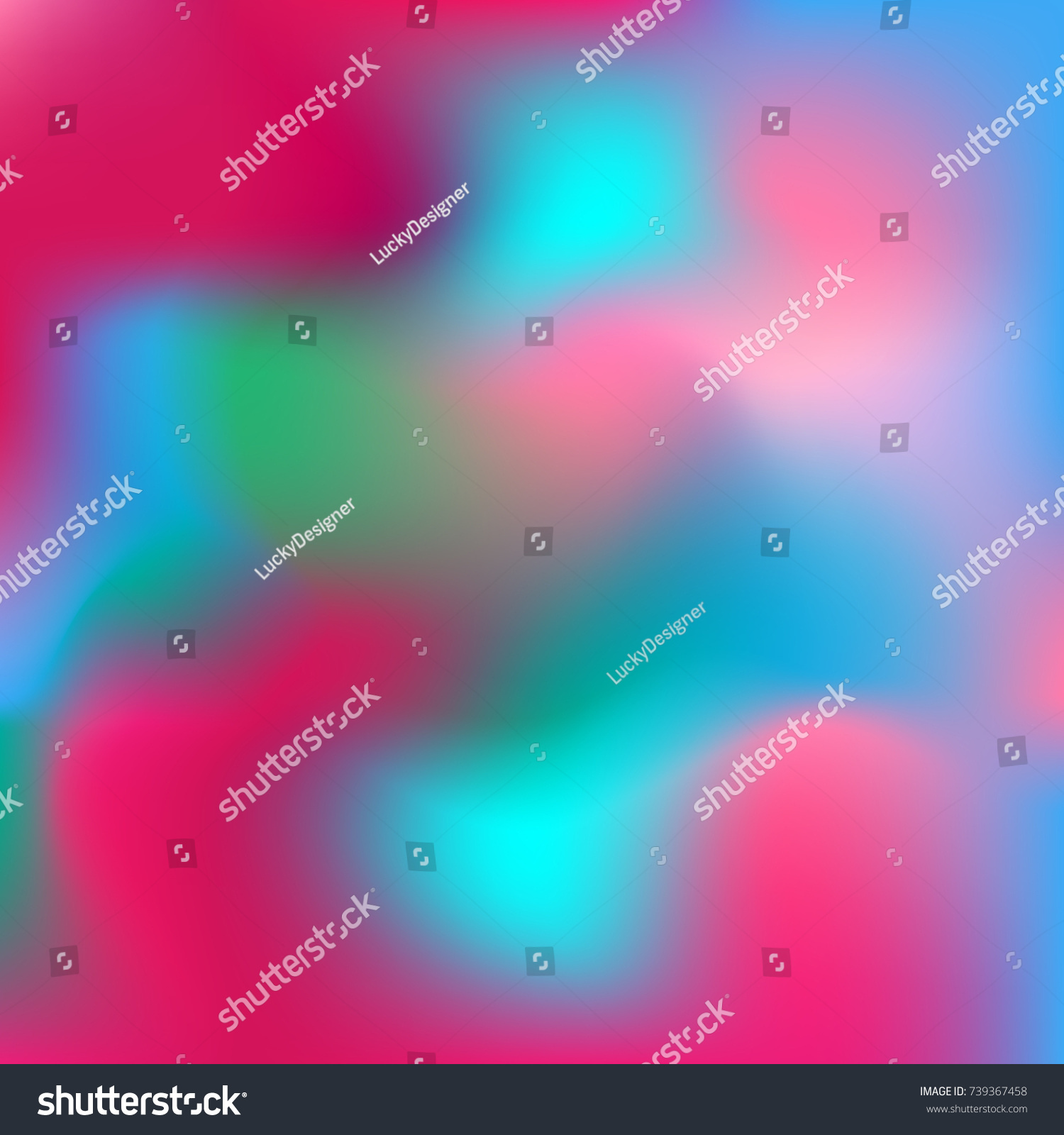 Soft Color Gradient Background Holographic Wallpaper Stock Vector