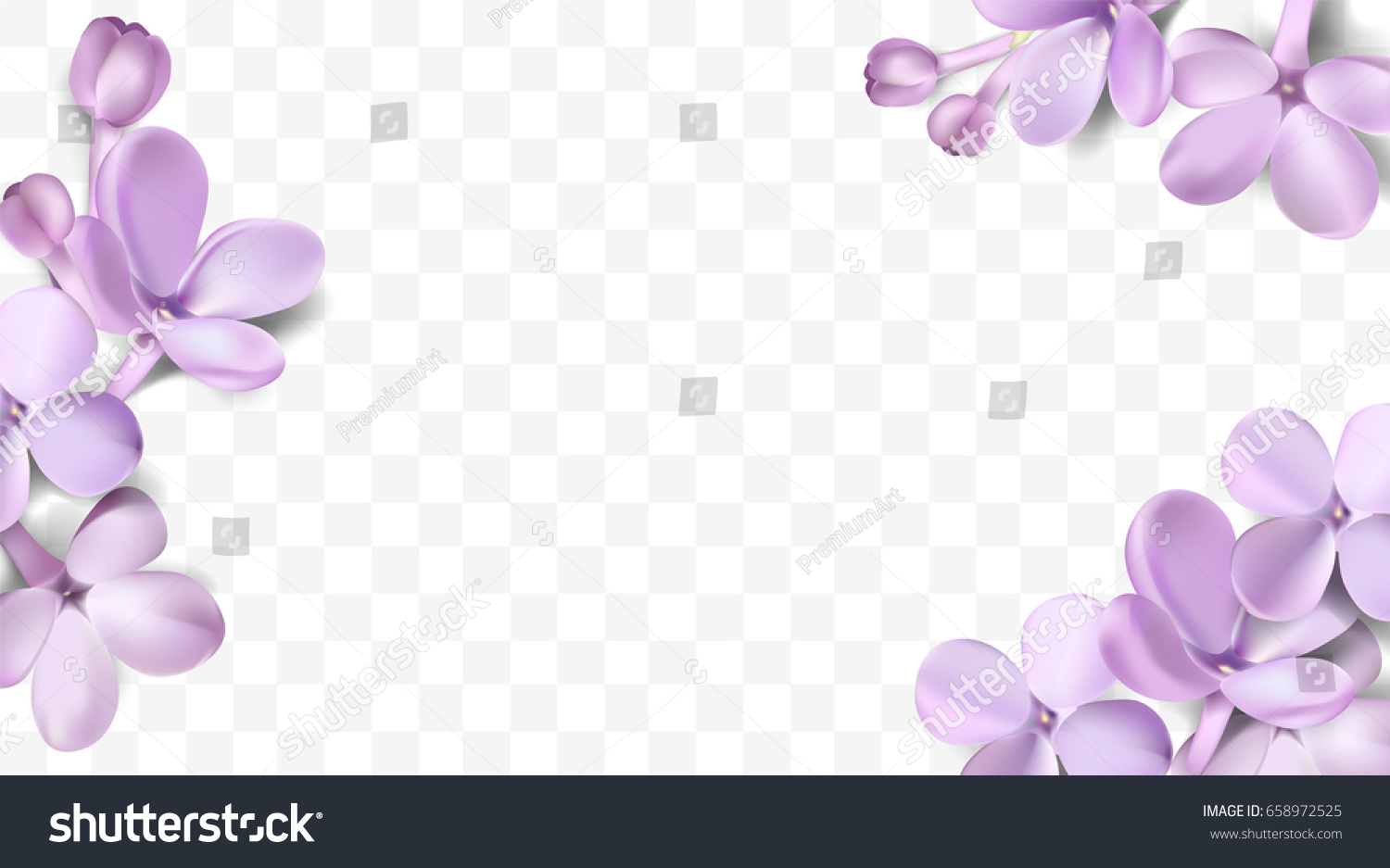 SVG of Soft pastel color floral 3d illustration on violet background. Purple Lilac flowers and petals watercolor style vector illustration template with place for text svg