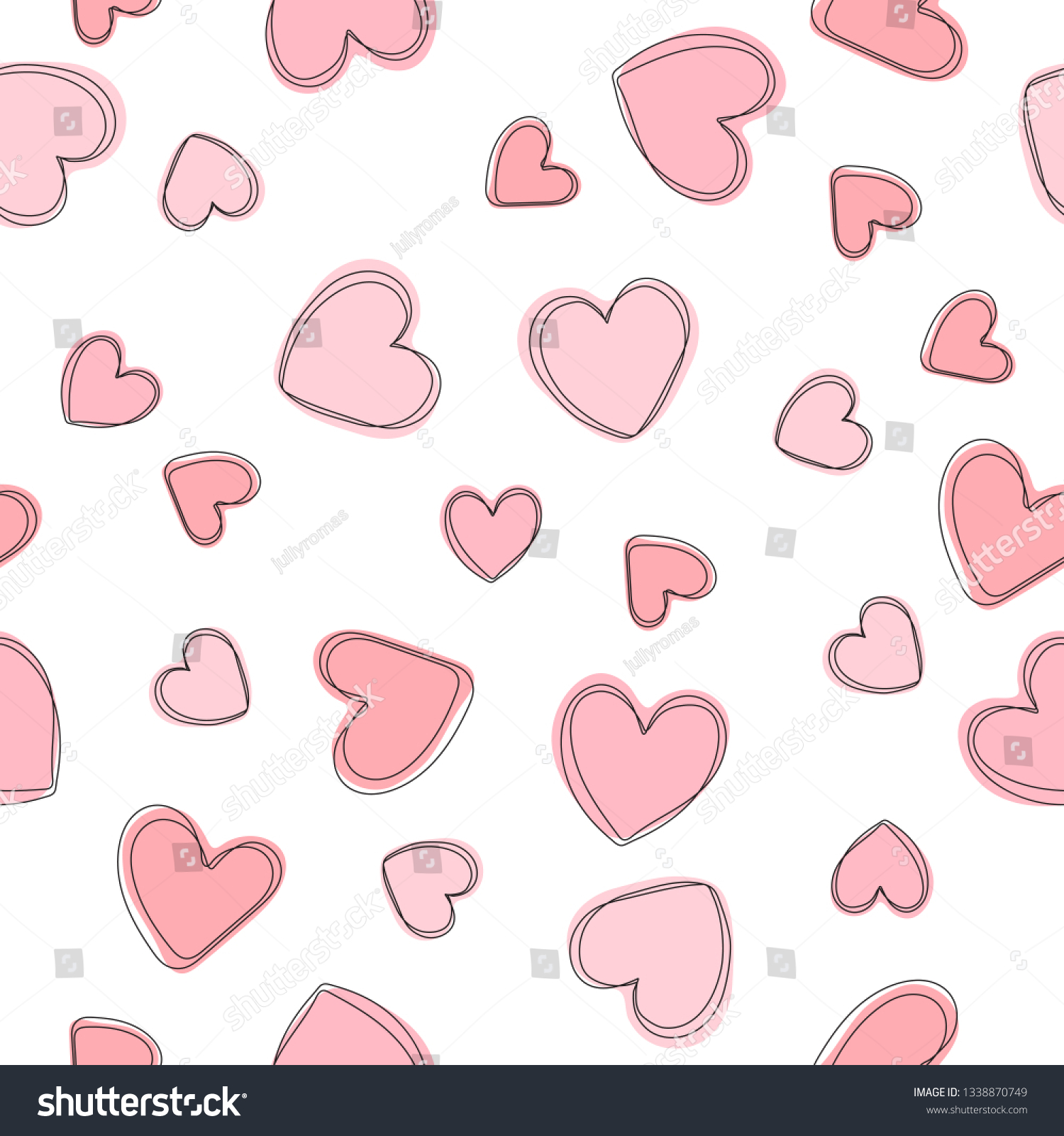 Pastel Pink Background Hearts gambar ke 16