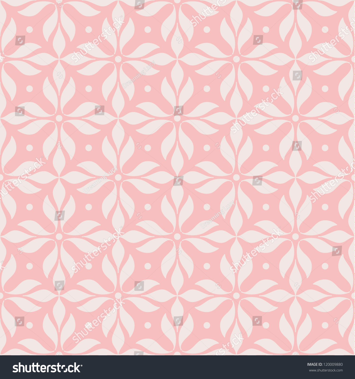 Soft Pink Seamless Pattern. Stock Vector Illustration 120009880 ...