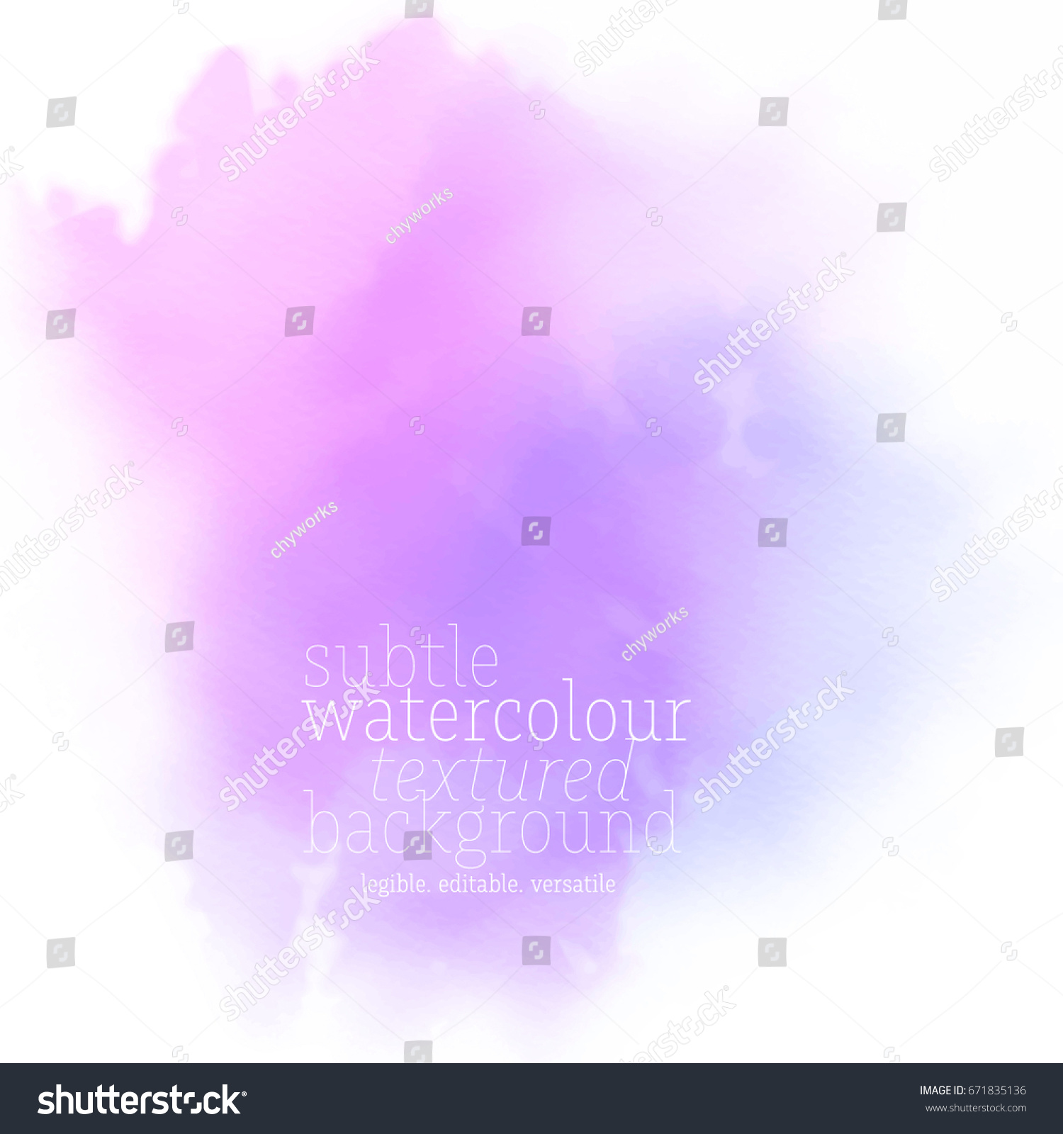 Soft Watercolor Splash Stock Vector (Royalty Free) 671835136