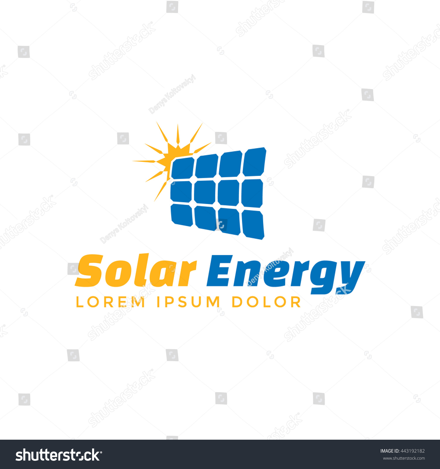 Solar Energy Logo Template Vector Solar Stock Vector 443192182 ...