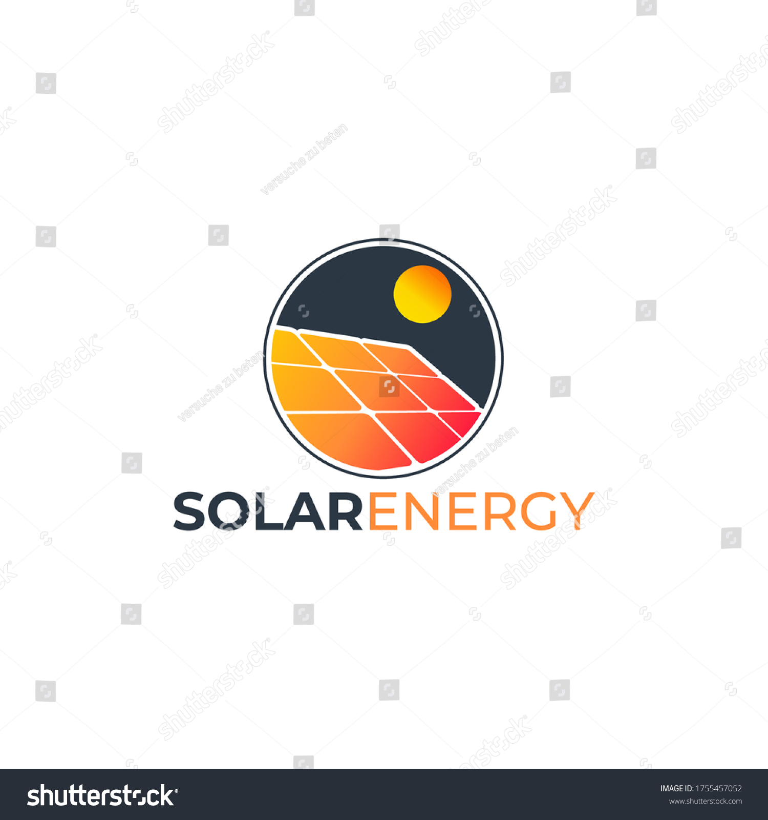 Solar Energy Template Logo Design Inspiration Stock Vector (Royalty ...