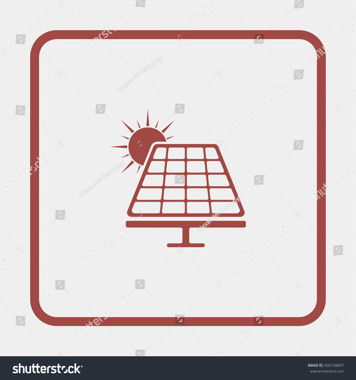 Solar Panel Icon Stock Vector 450139897 - Shutterstock